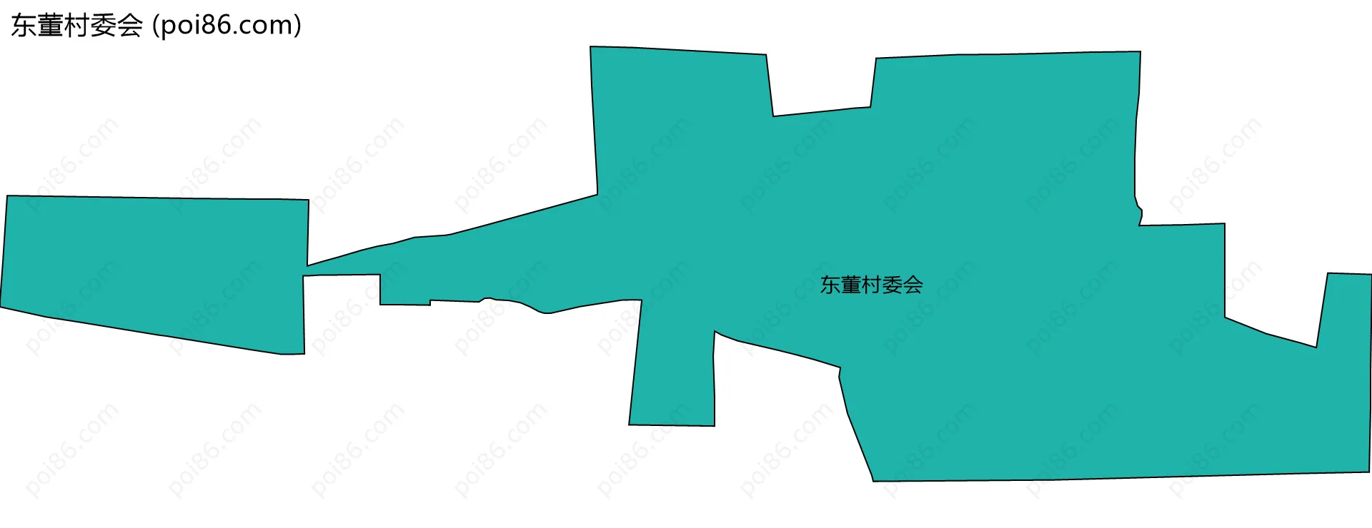 东董村委会边界地图