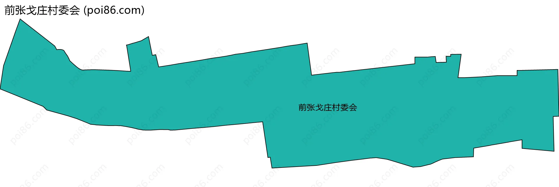 前张戈庄村委会边界地图