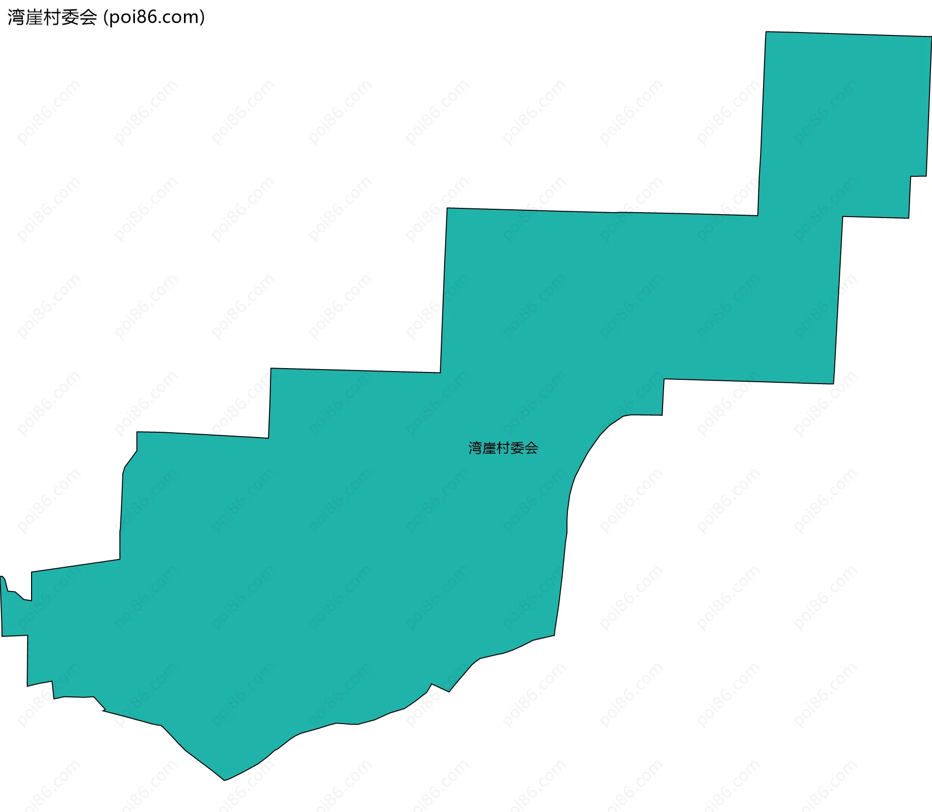 湾崖村委会边界地图