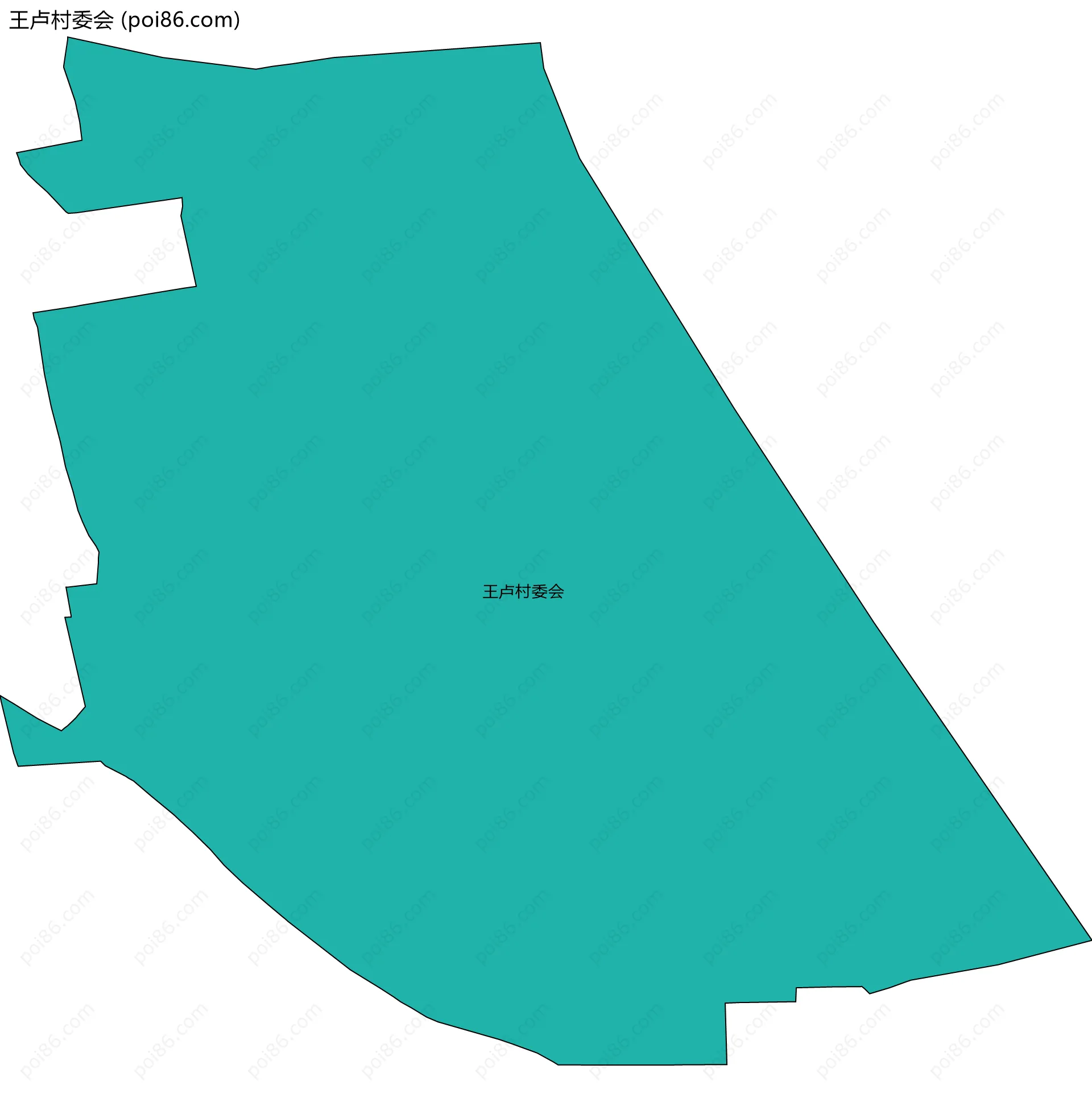 王卢村委会边界地图