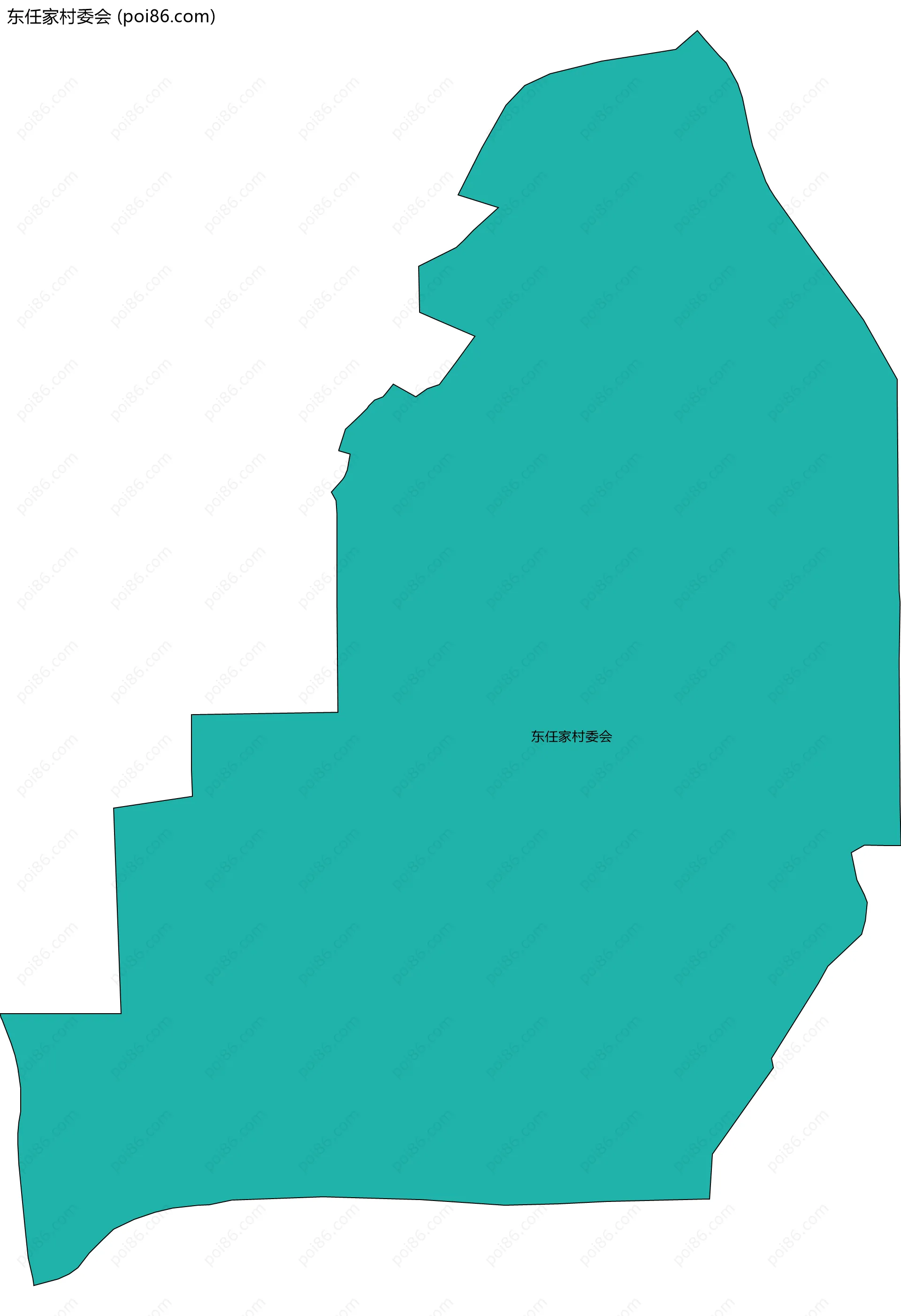 东任家村委会边界地图