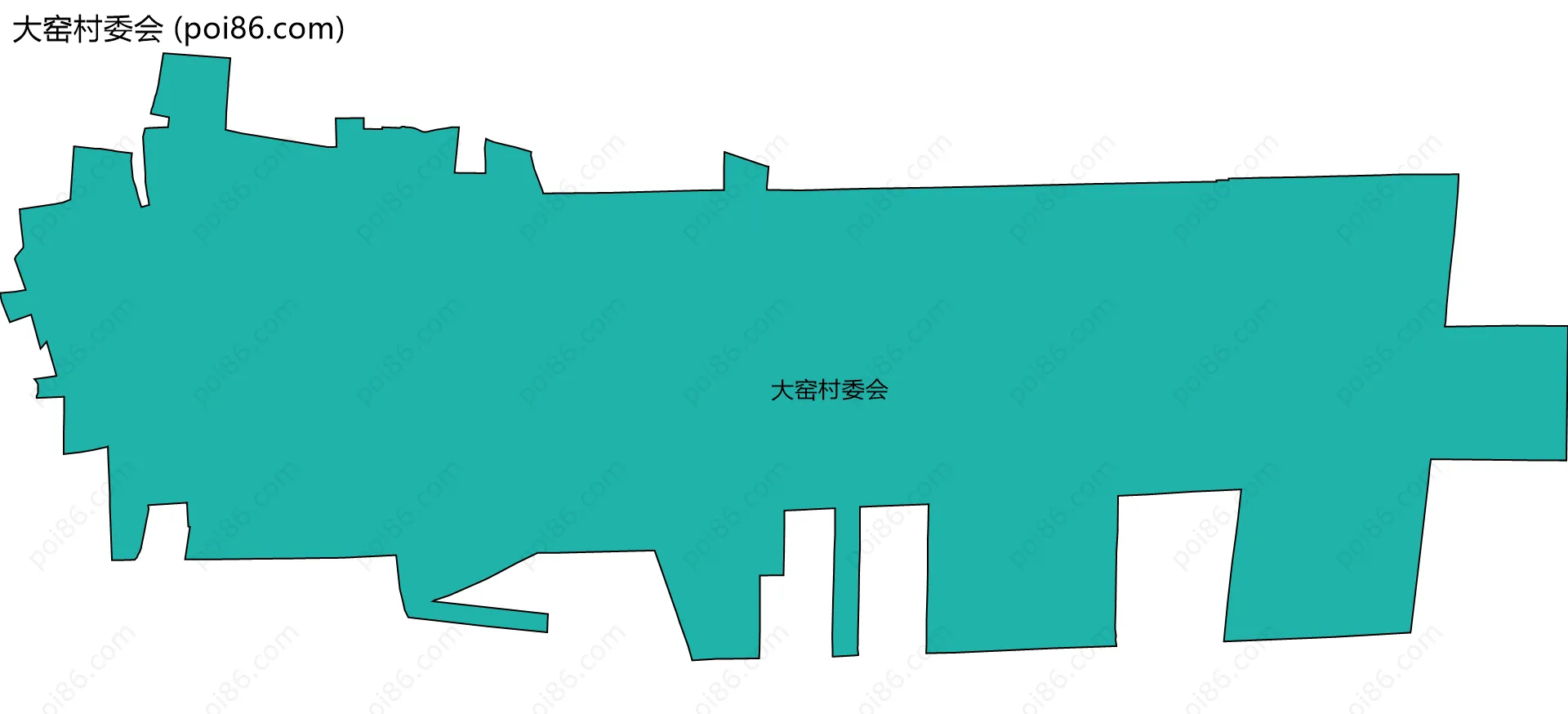 大窑村委会边界地图