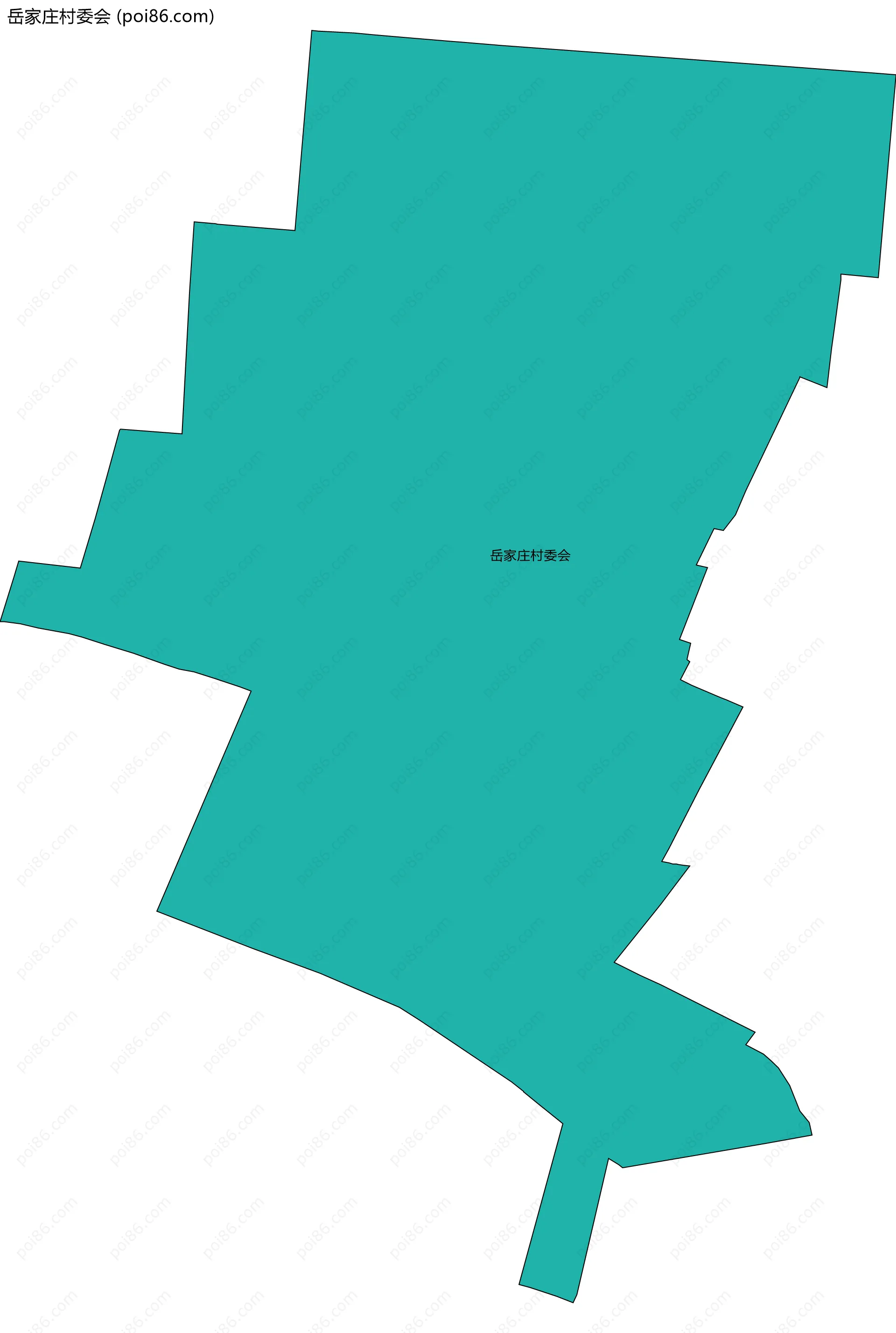 岳家庄村委会边界地图