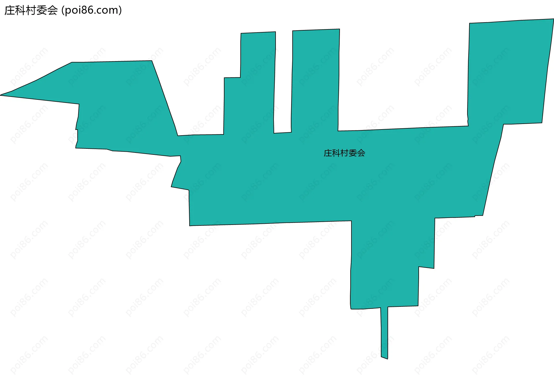 庄科村委会边界地图