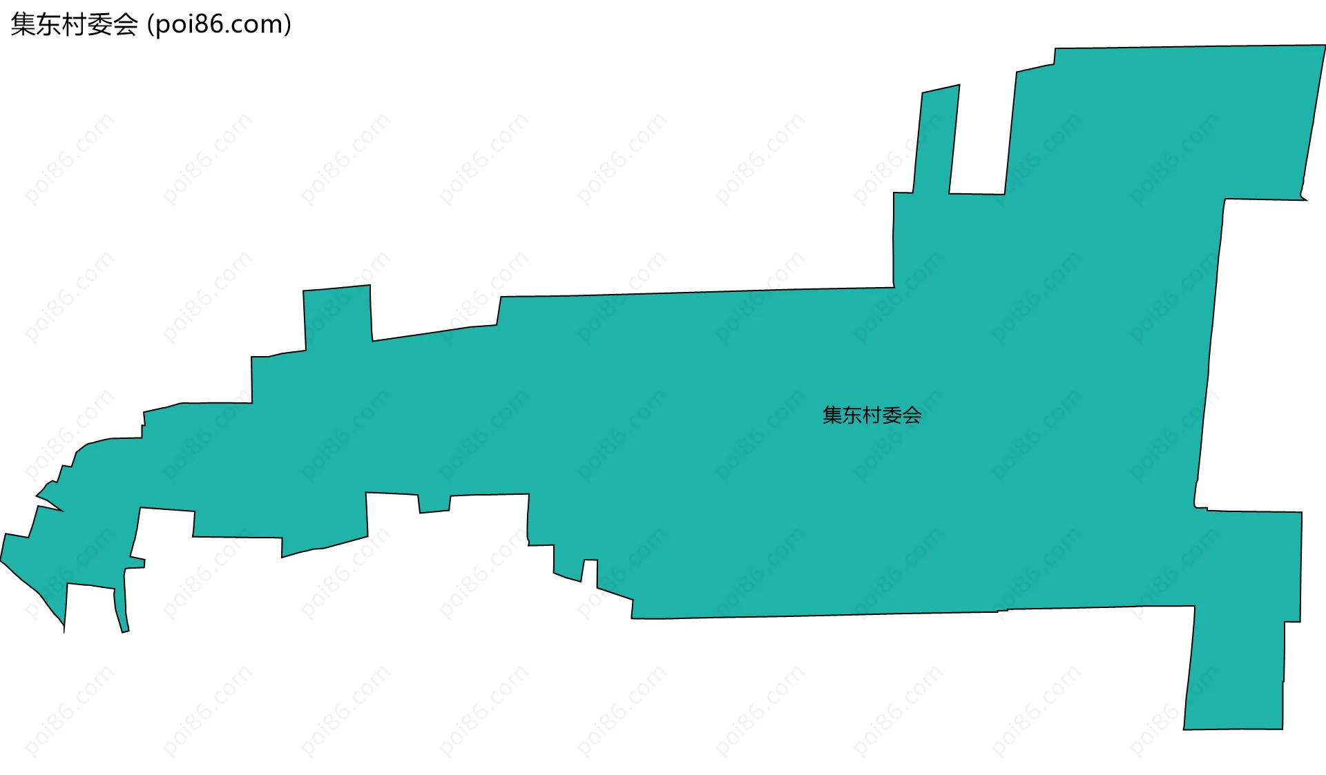 集东村委会边界地图