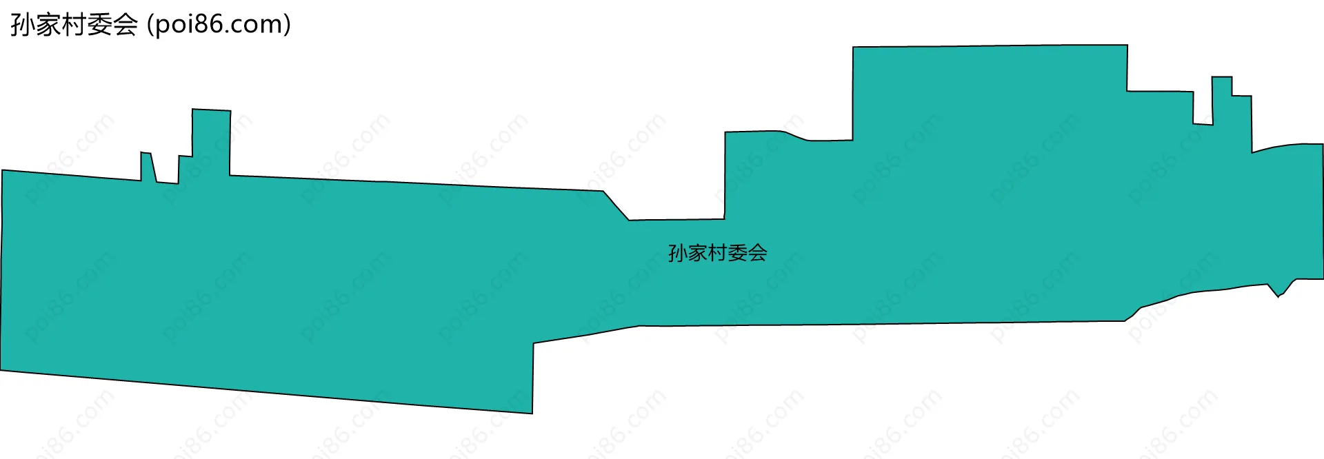 孙家村委会边界地图