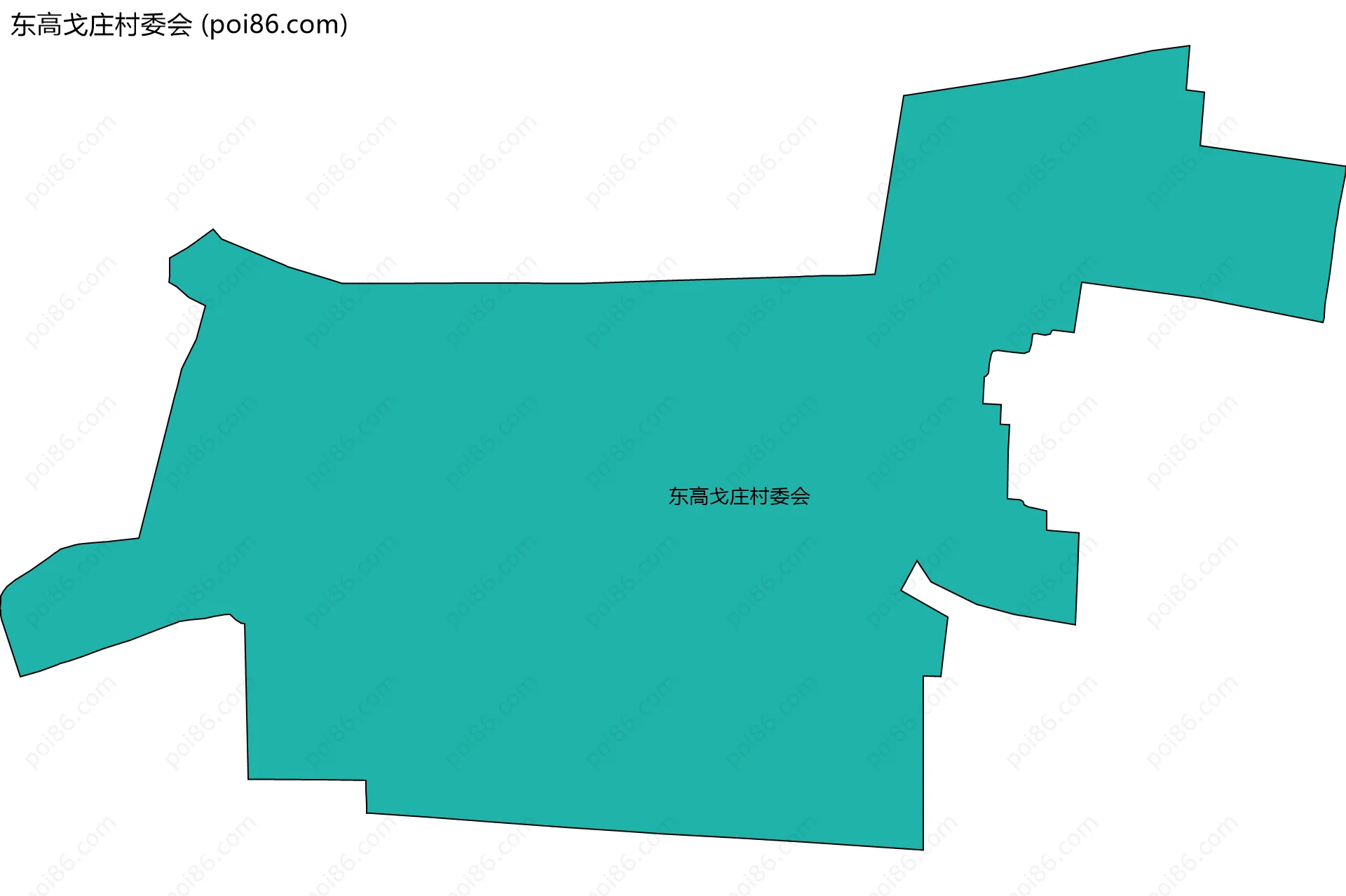 东高戈庄村委会边界地图