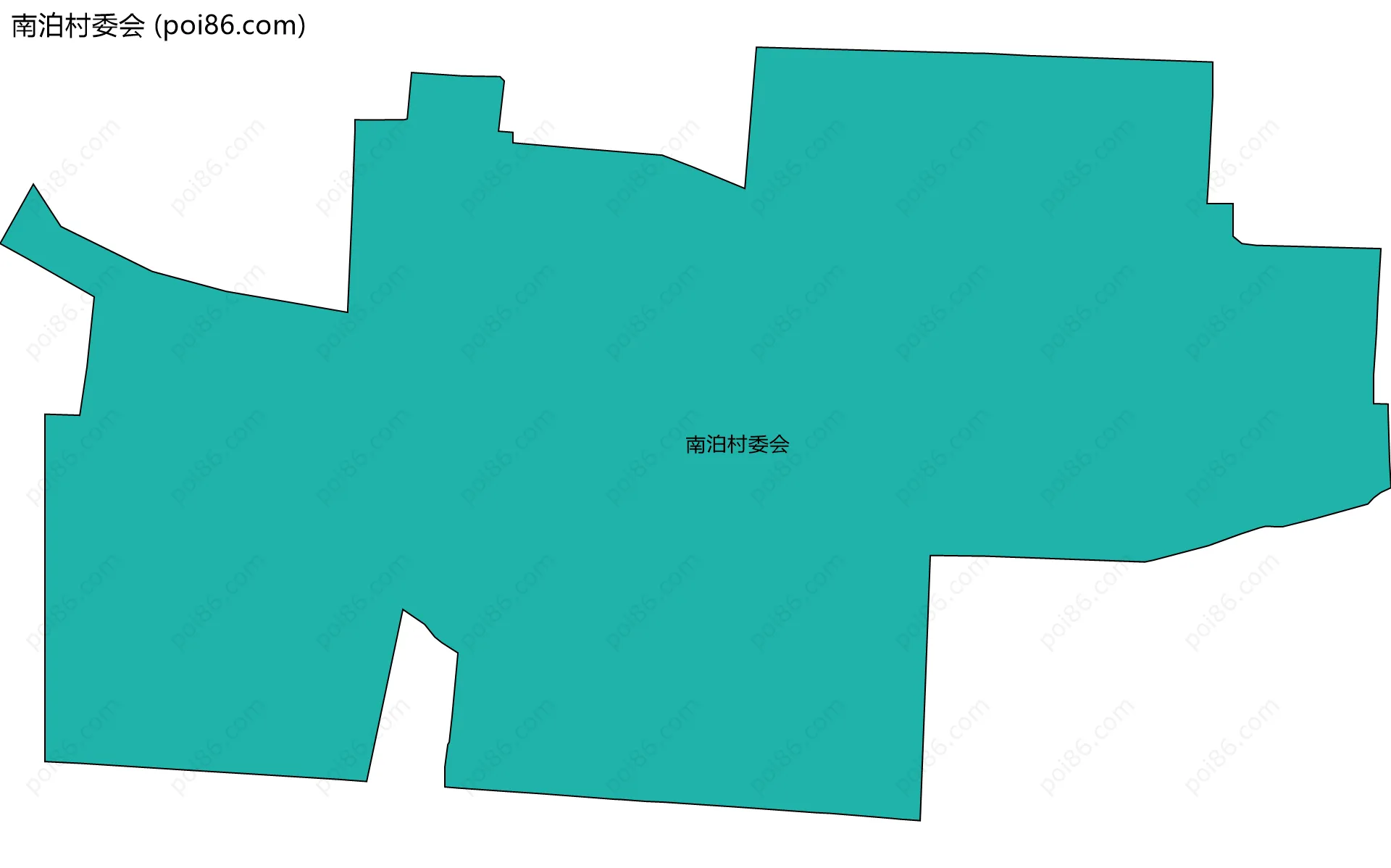 南泊村委会边界地图
