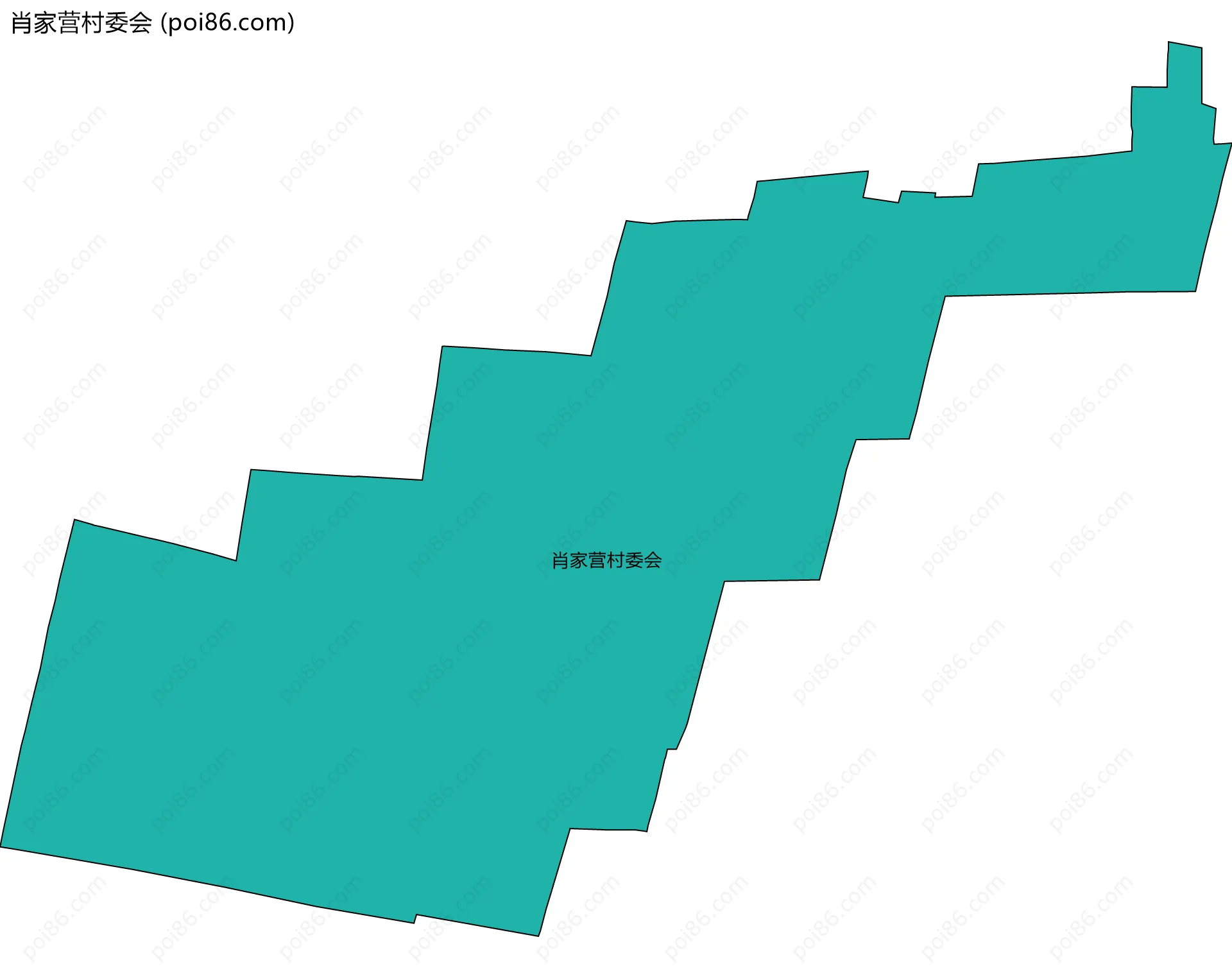 肖家营村委会边界地图