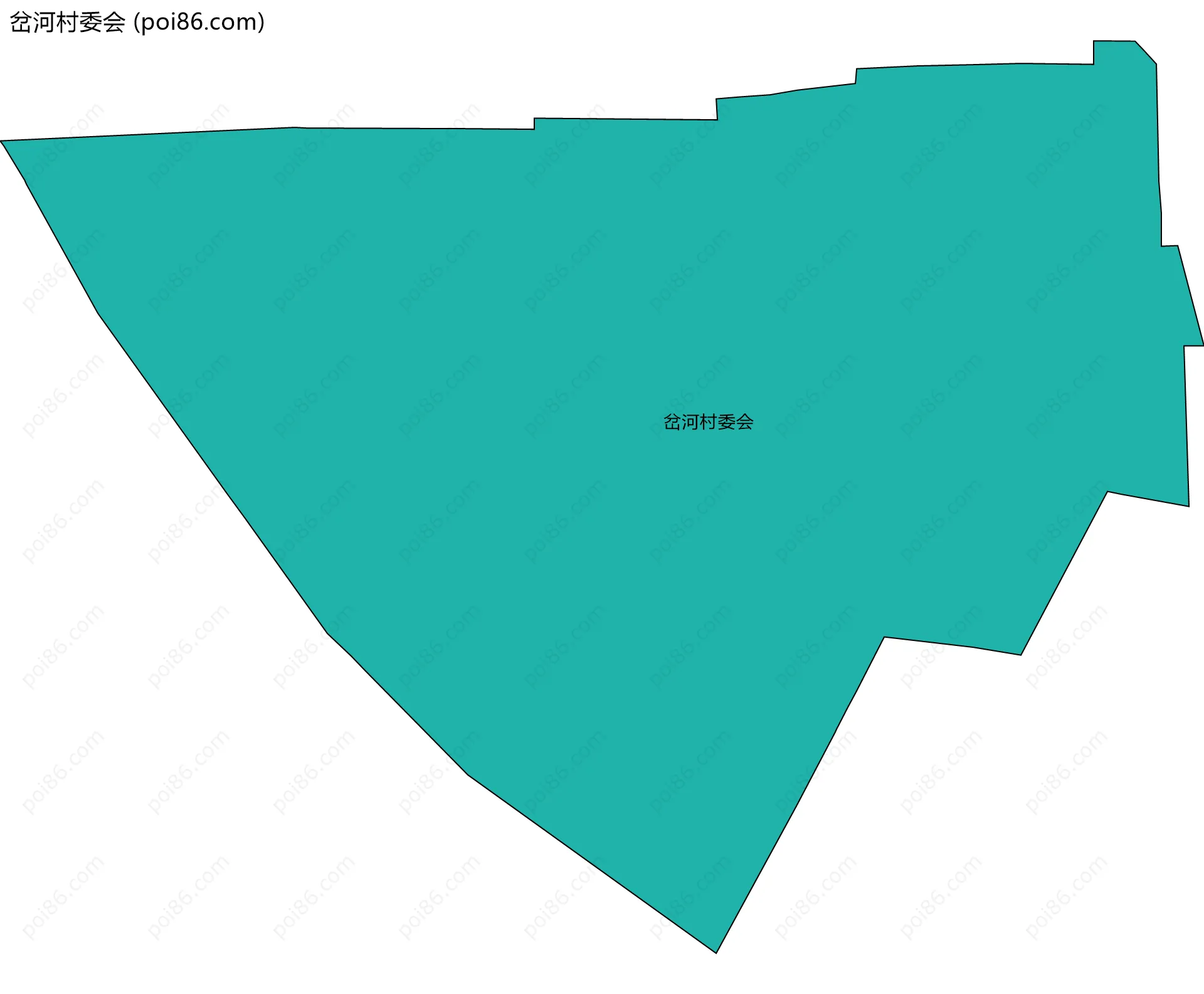 岔河村委会边界地图