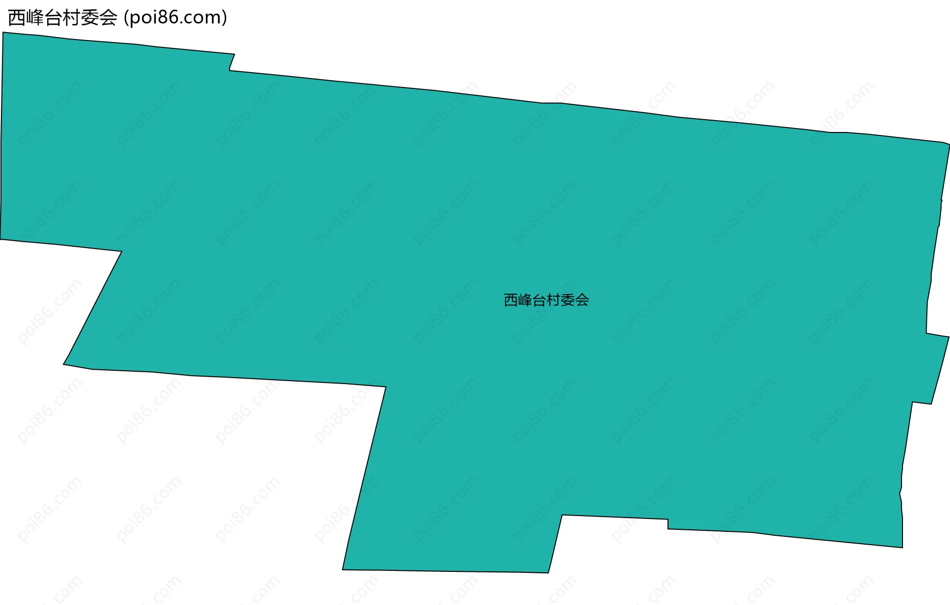 西峰台村委会边界地图