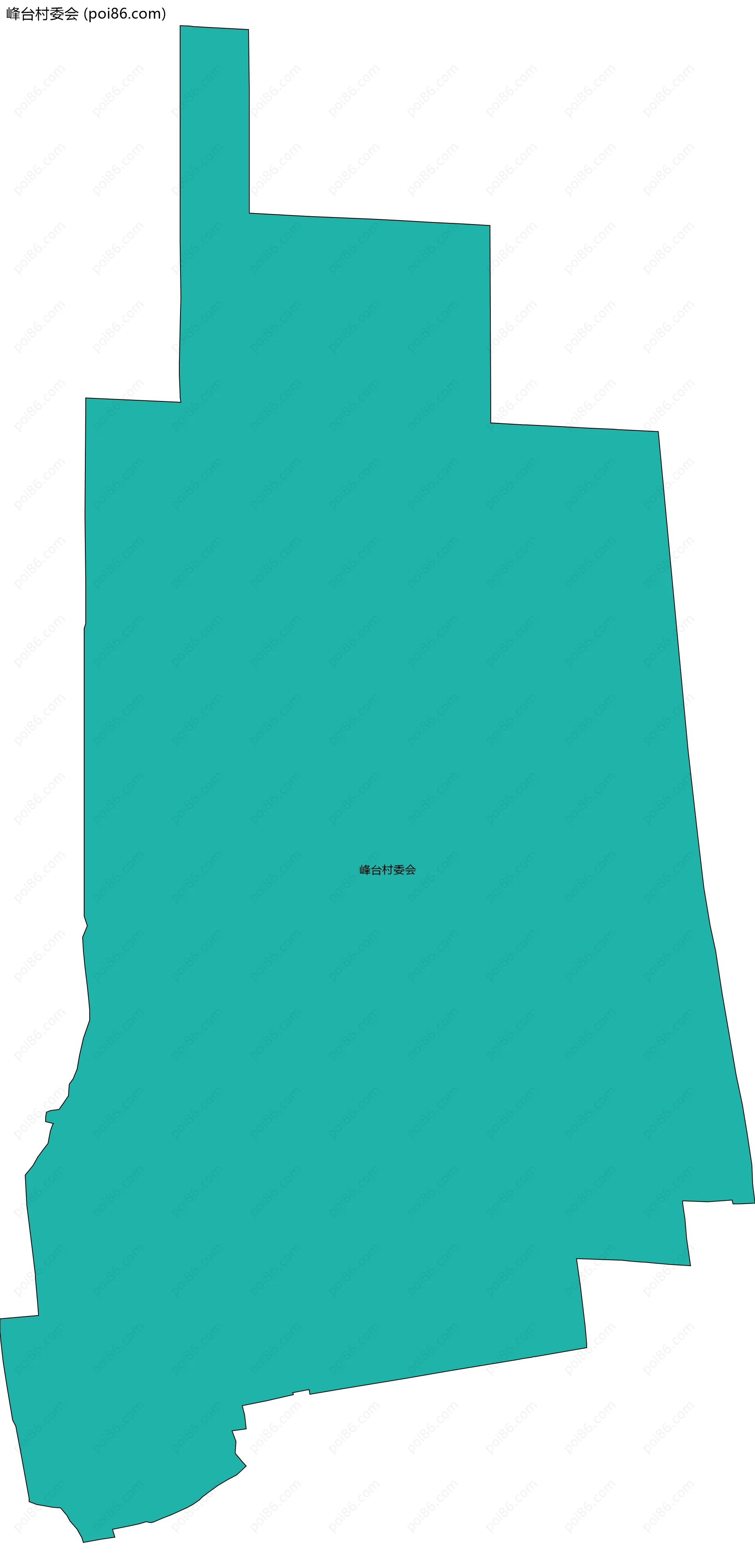 峰台村委会边界地图