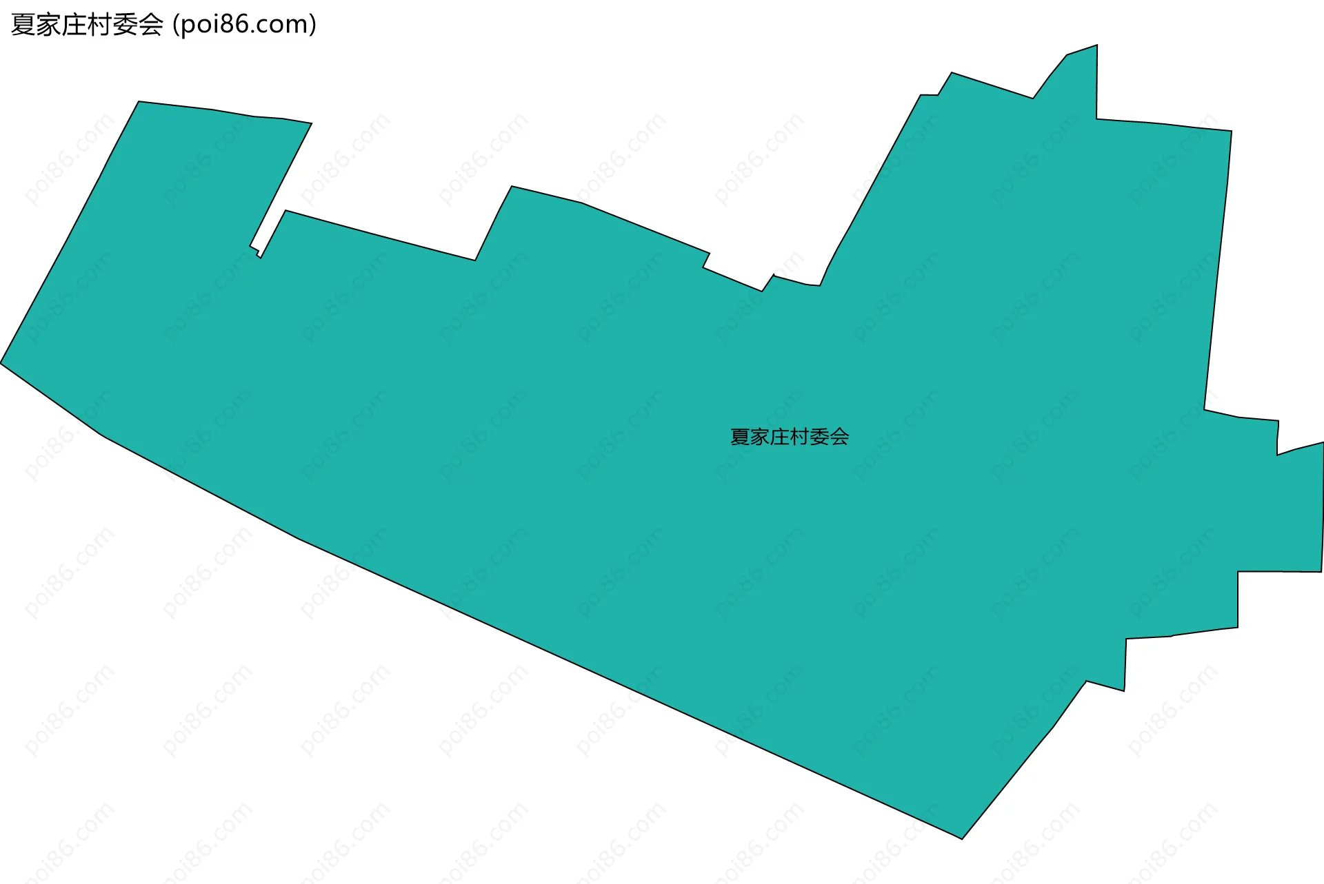 夏家庄村委会边界地图