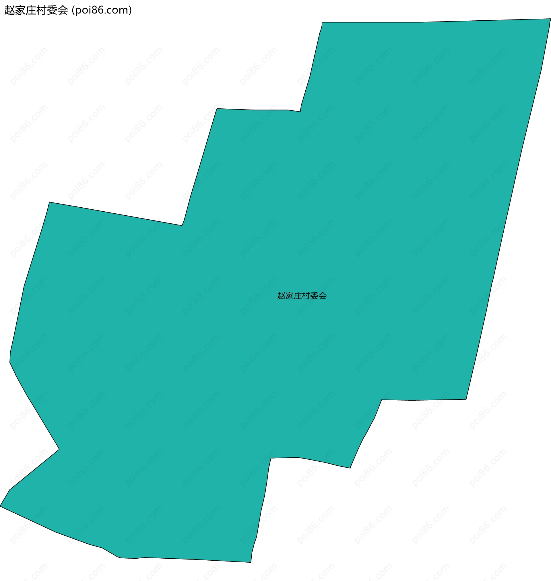 赵家庄村委会边界地图