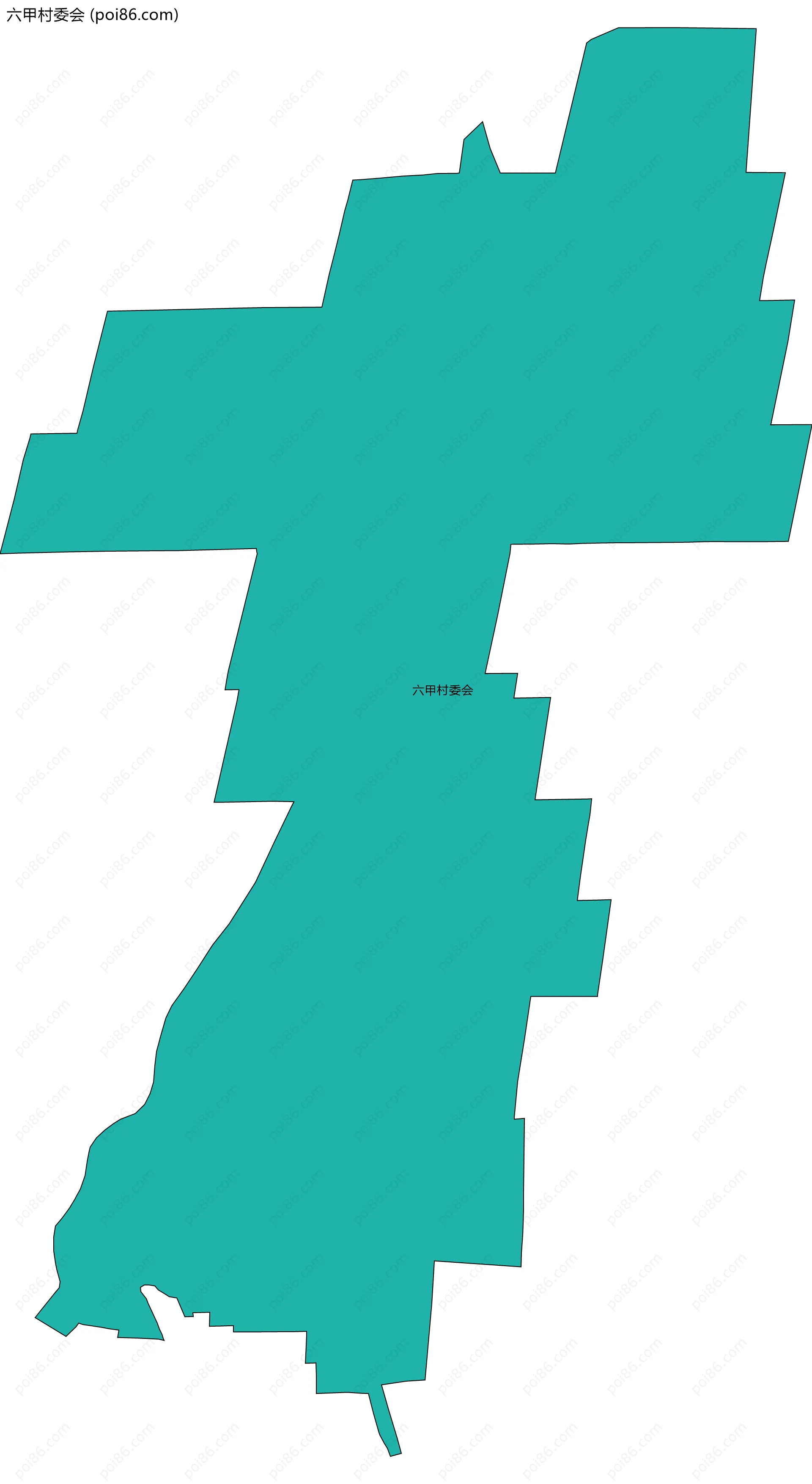 六甲村委会边界地图