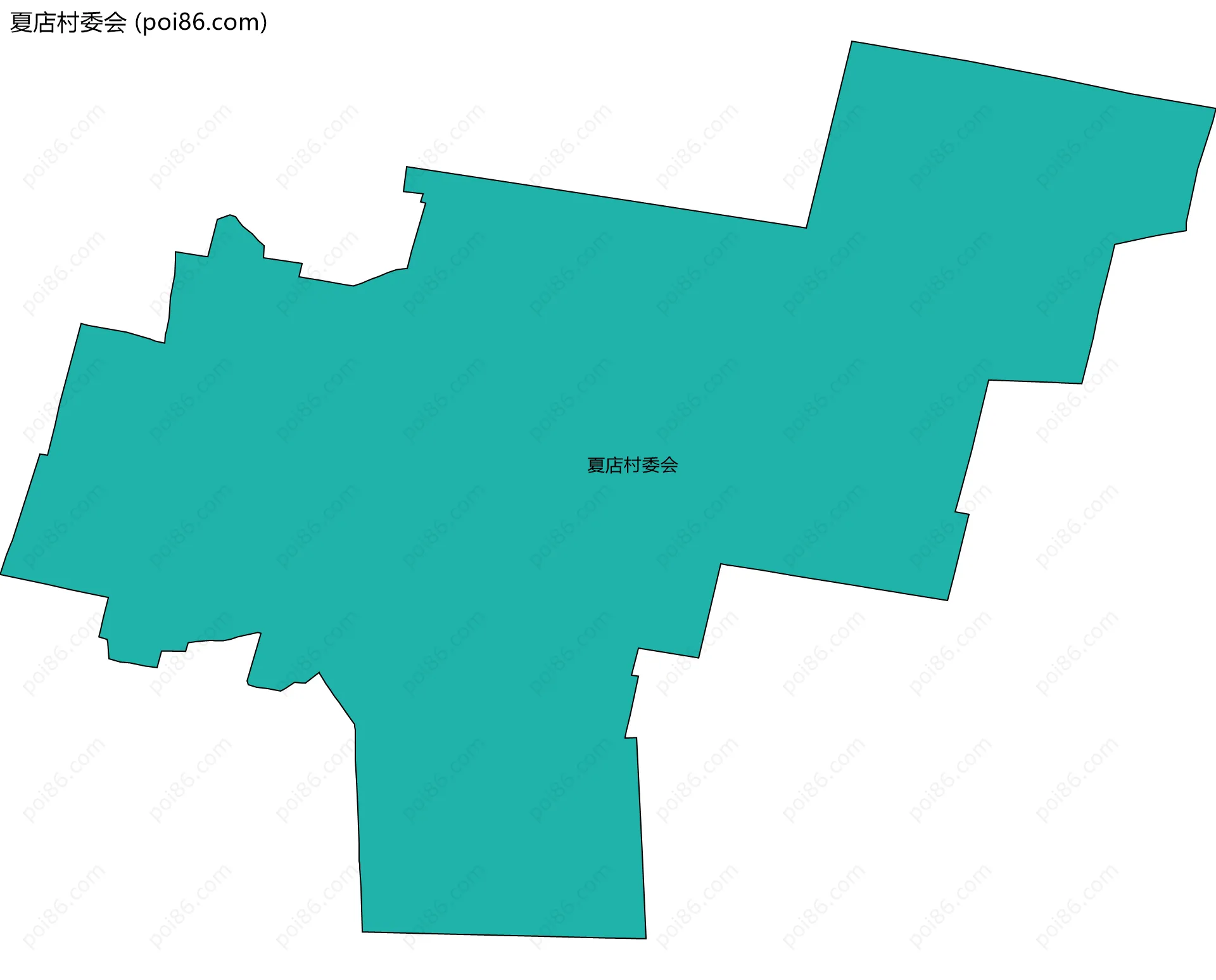 夏店村委会边界地图