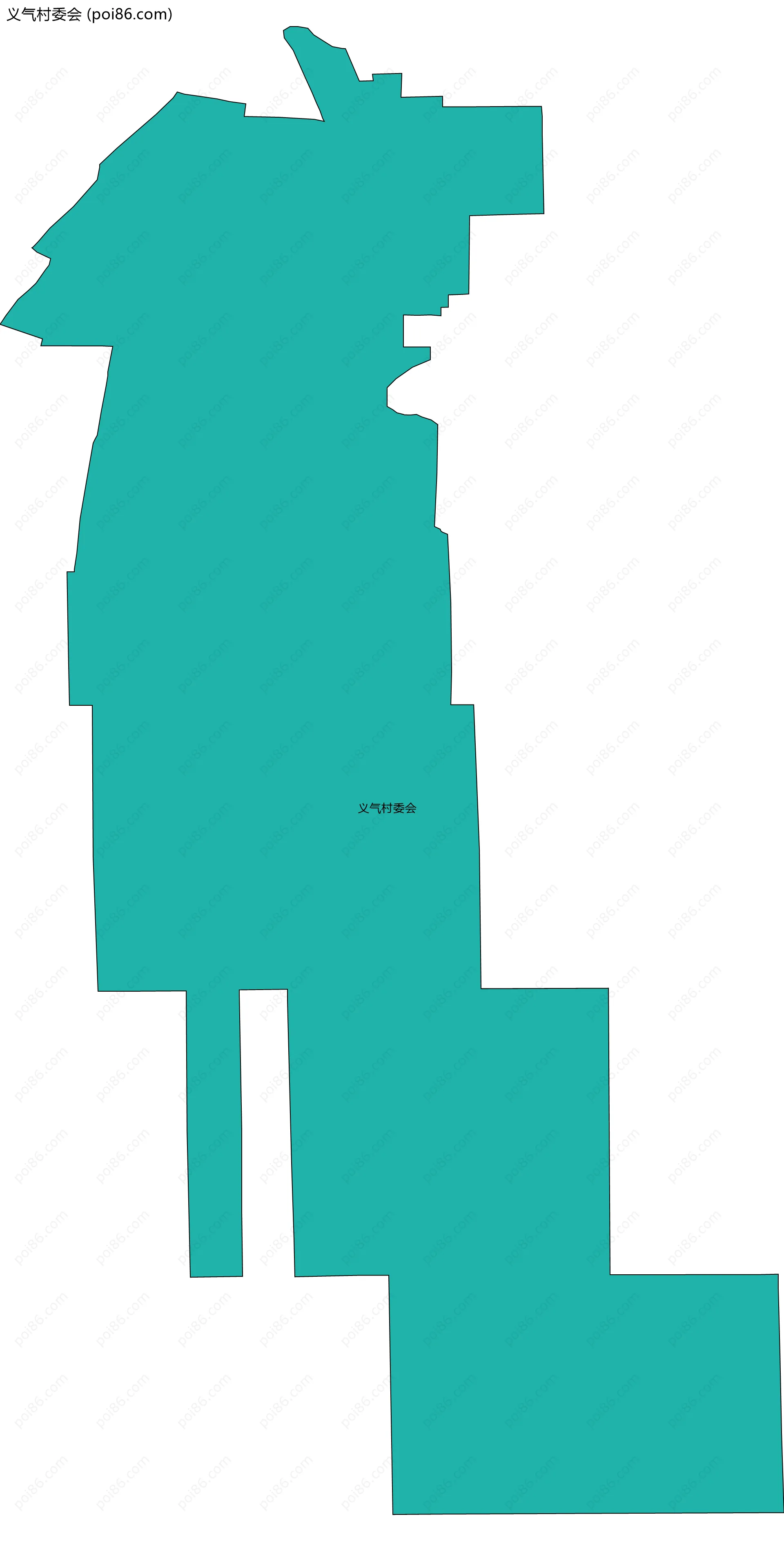 义气村委会边界地图