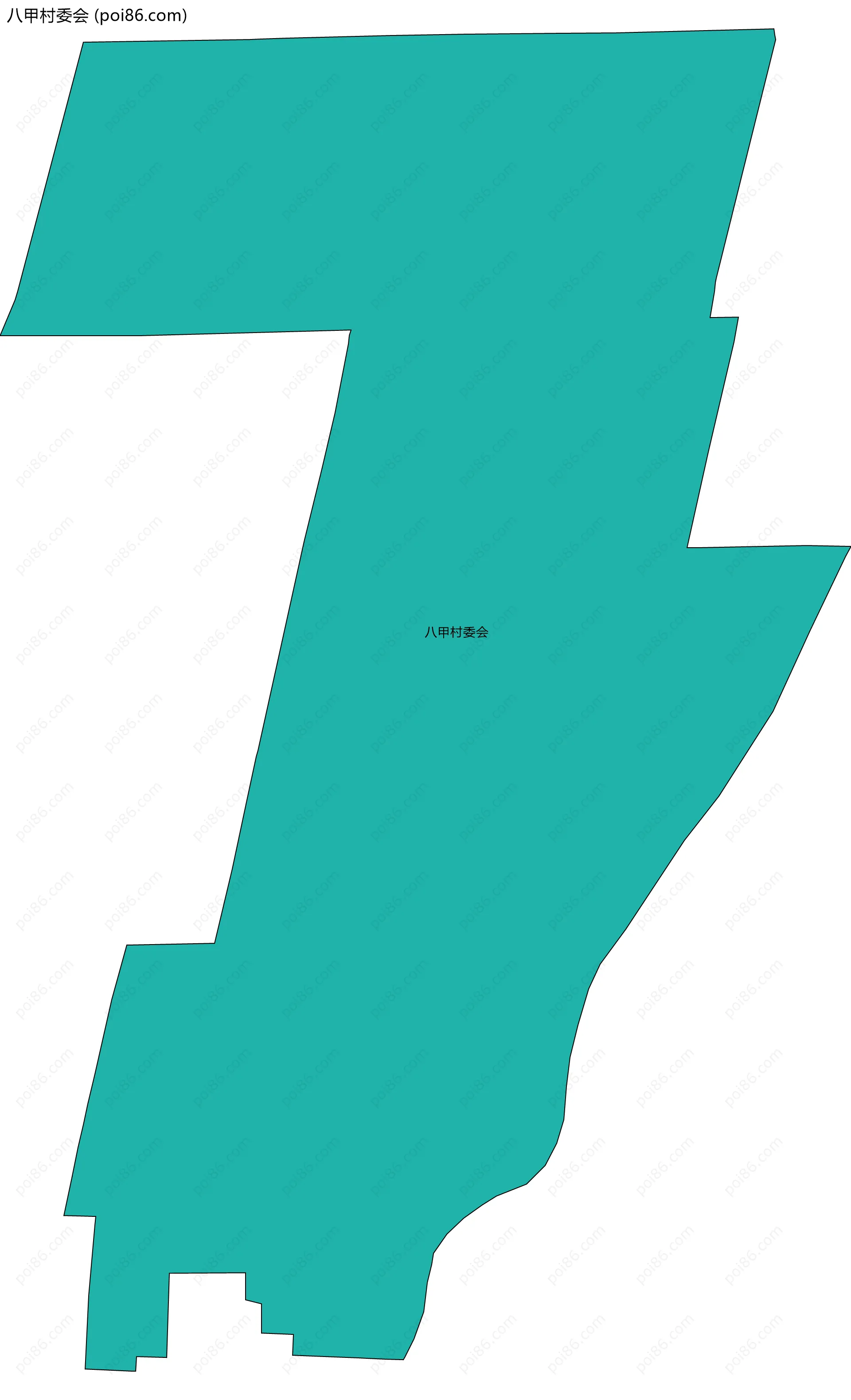 八甲村委会边界地图