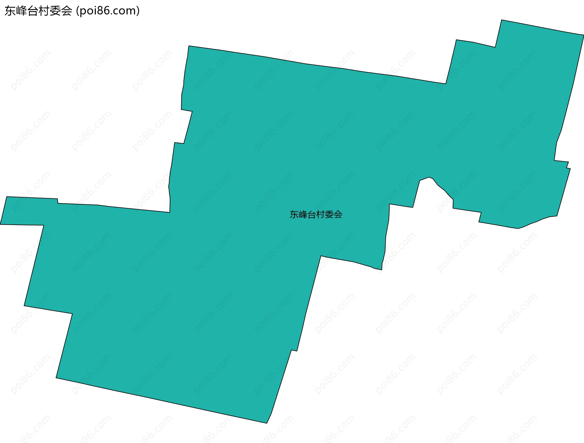 东峰台村委会边界地图