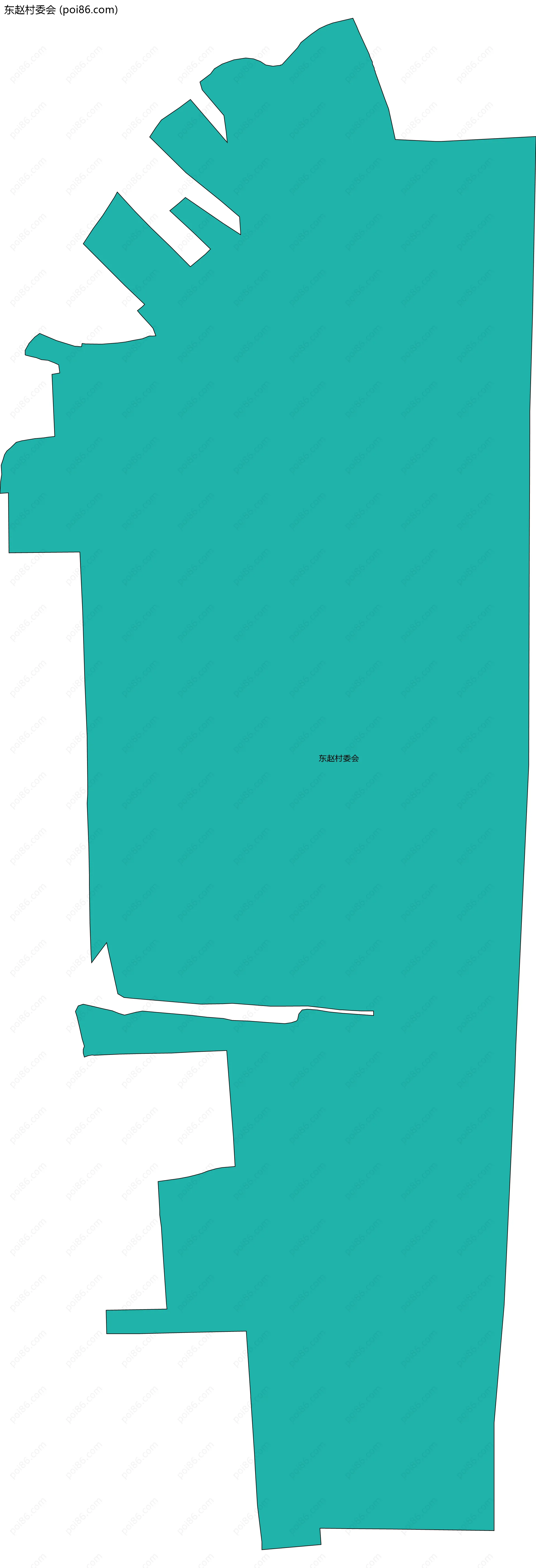 东赵村委会边界地图