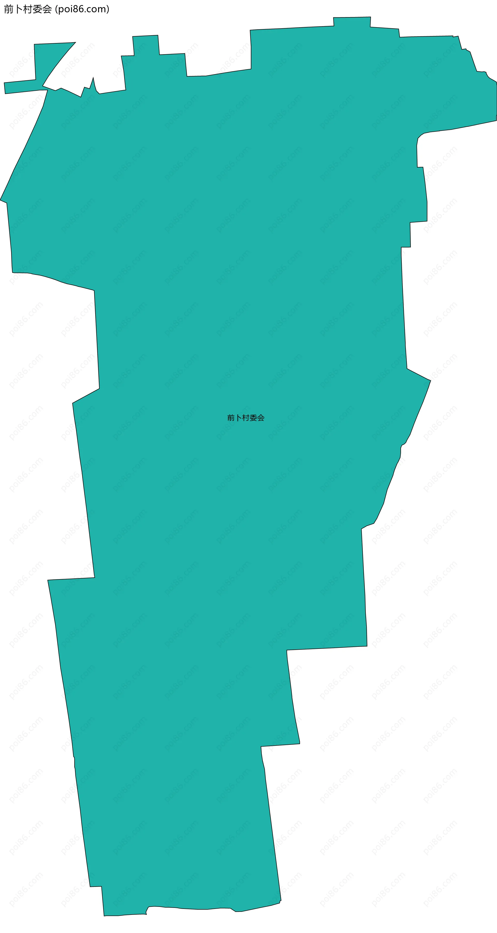 前卜村委会边界地图