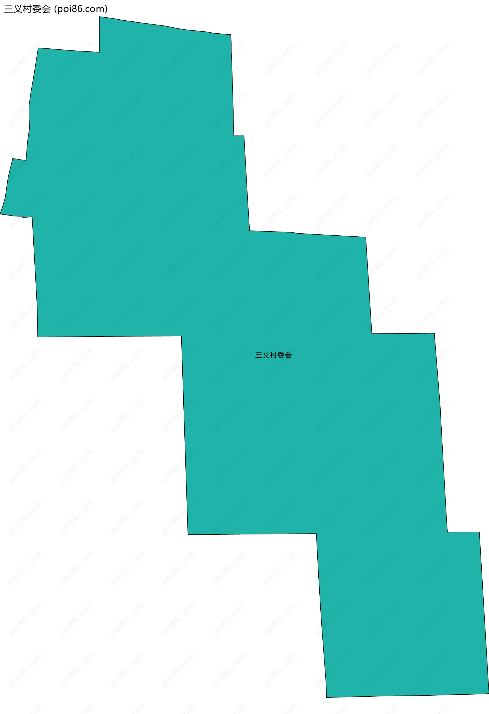 三义村委会边界地图