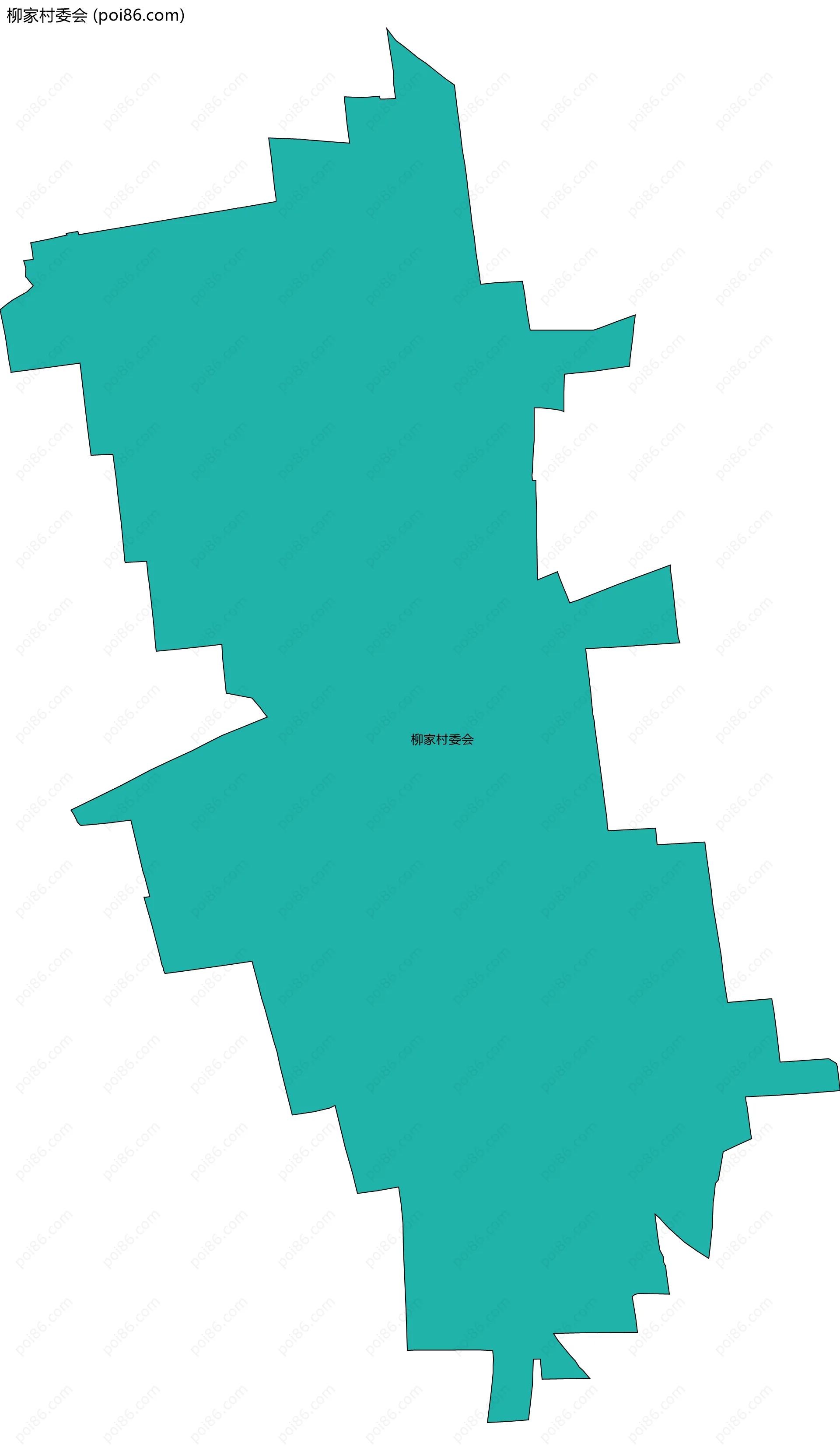 柳家村委会边界地图