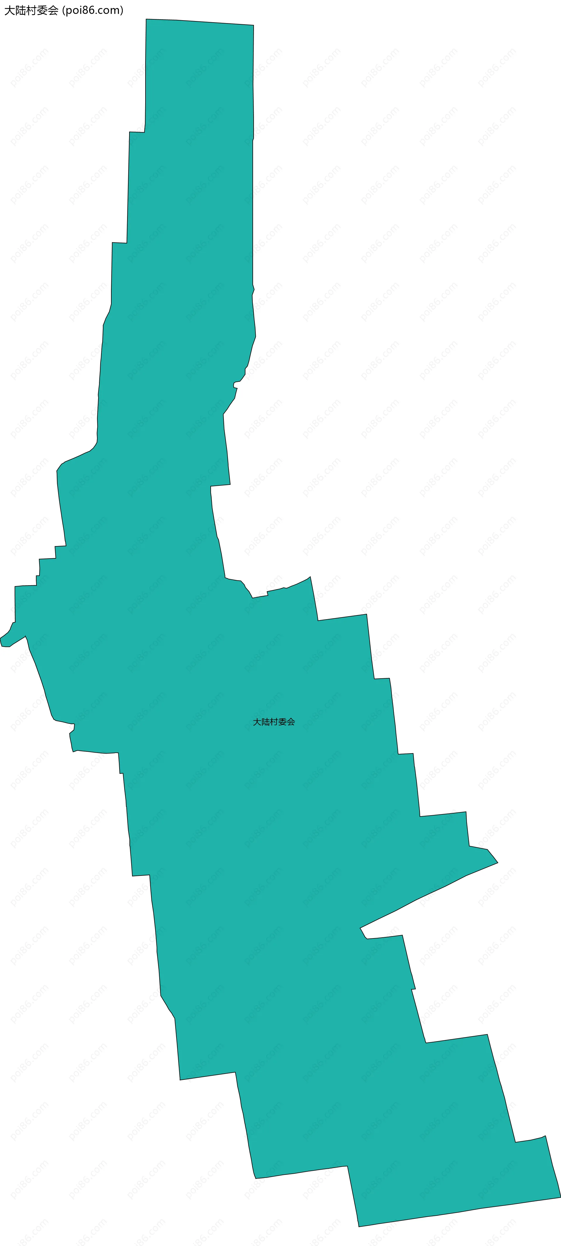 大陆村委会边界地图