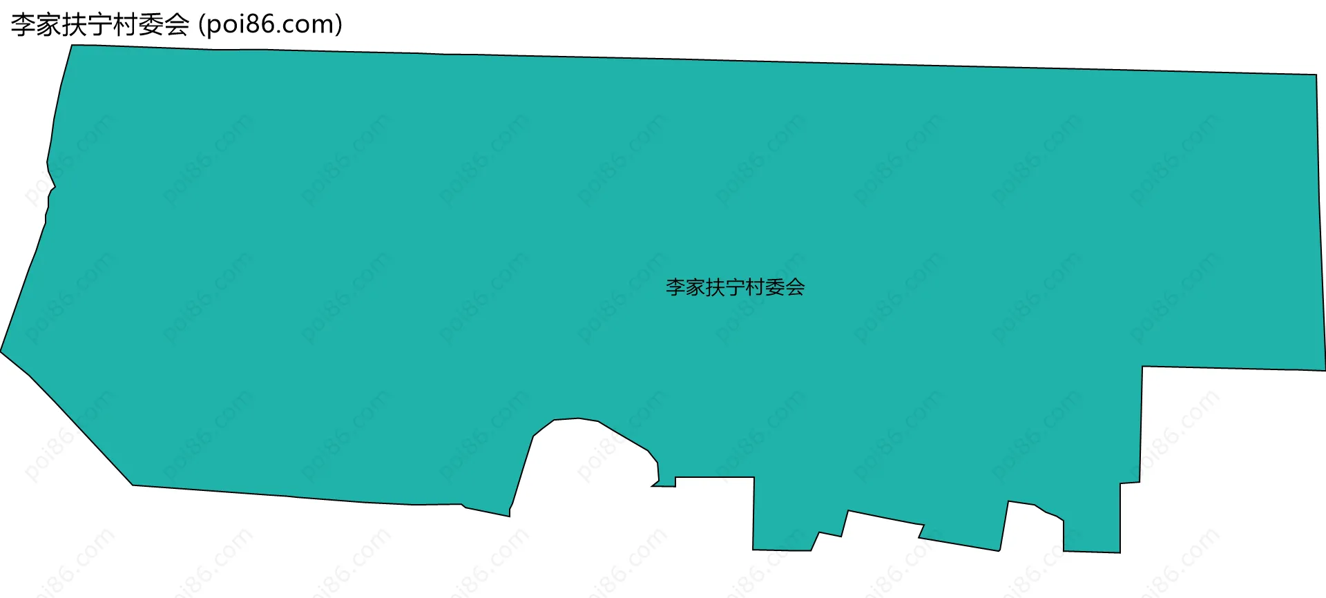 李家扶宁村委会边界地图