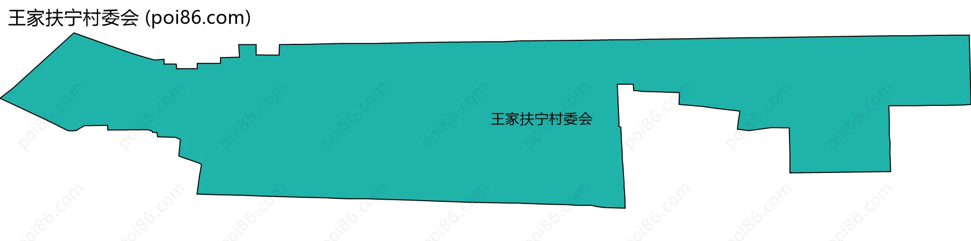 王家扶宁村委会边界地图