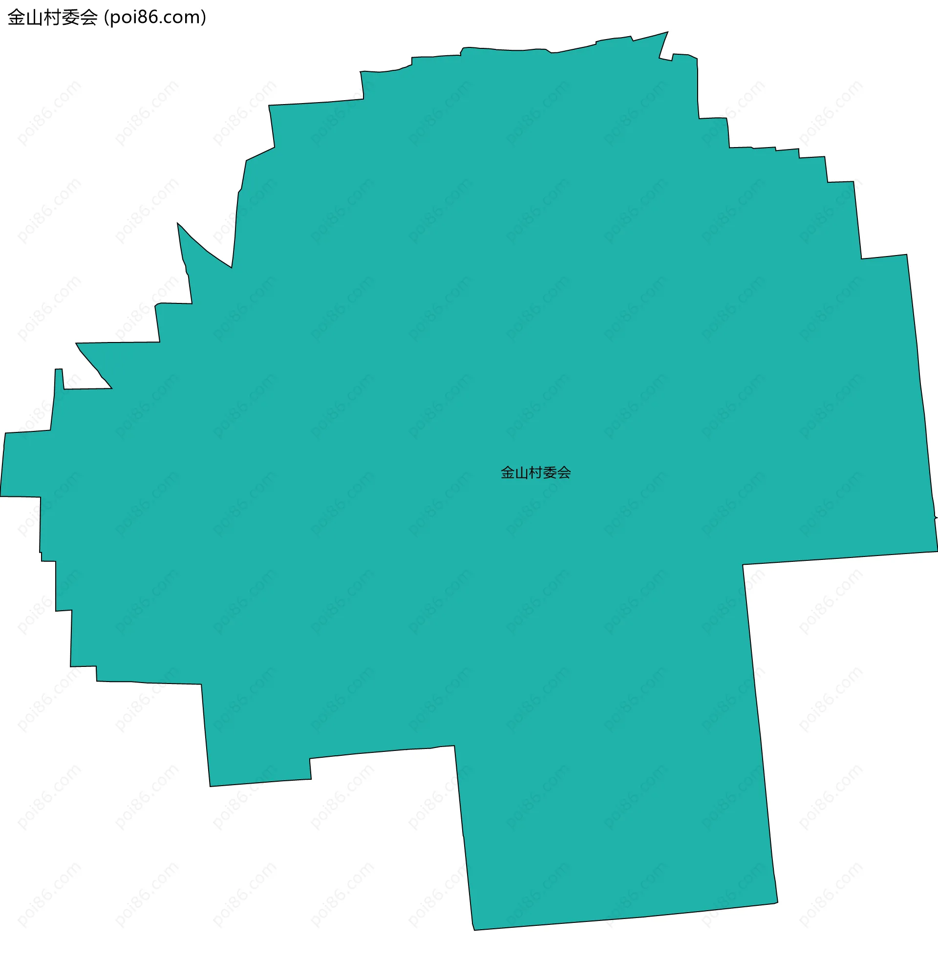 金山村委会边界地图