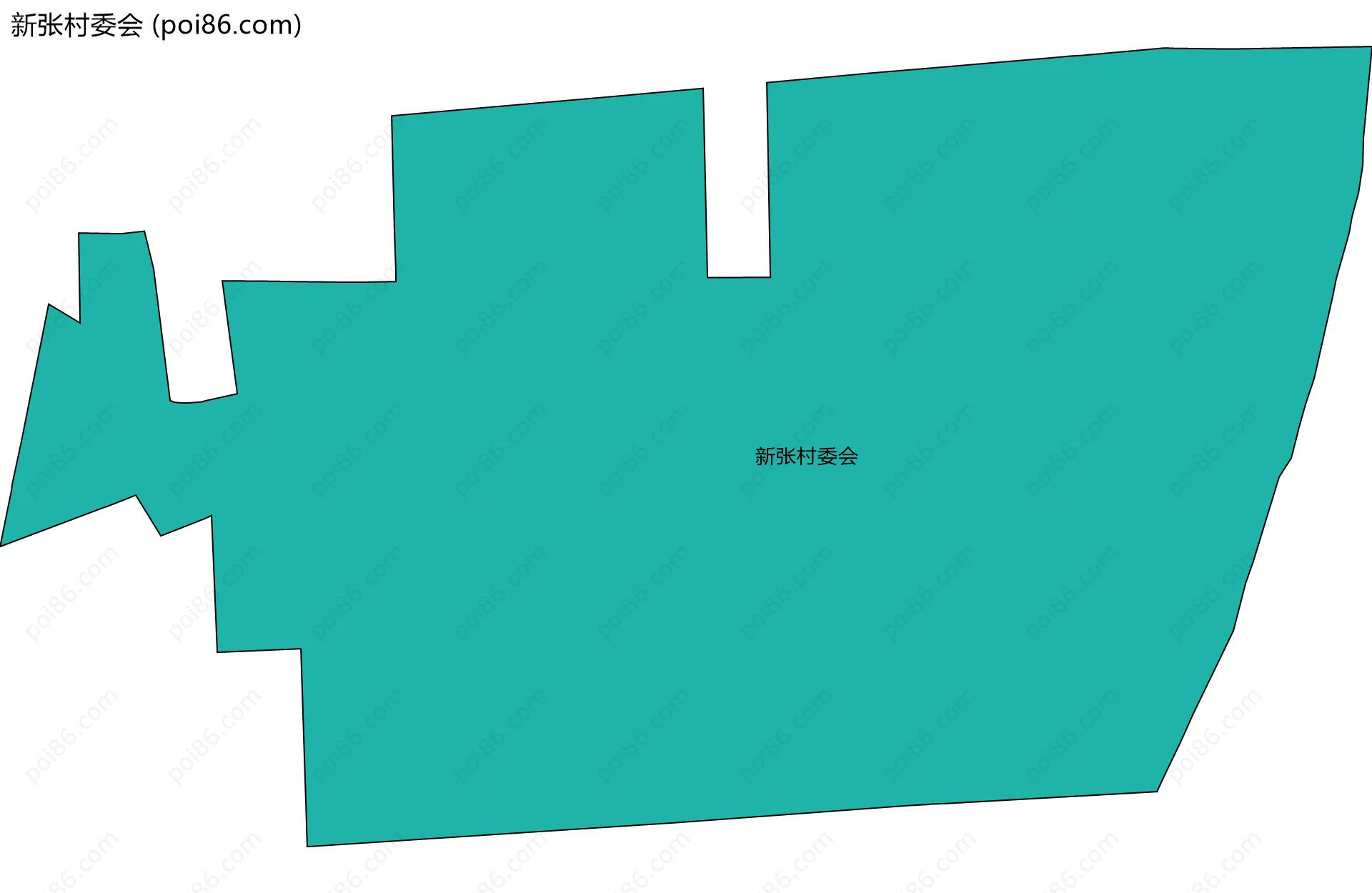 新张村委会边界地图