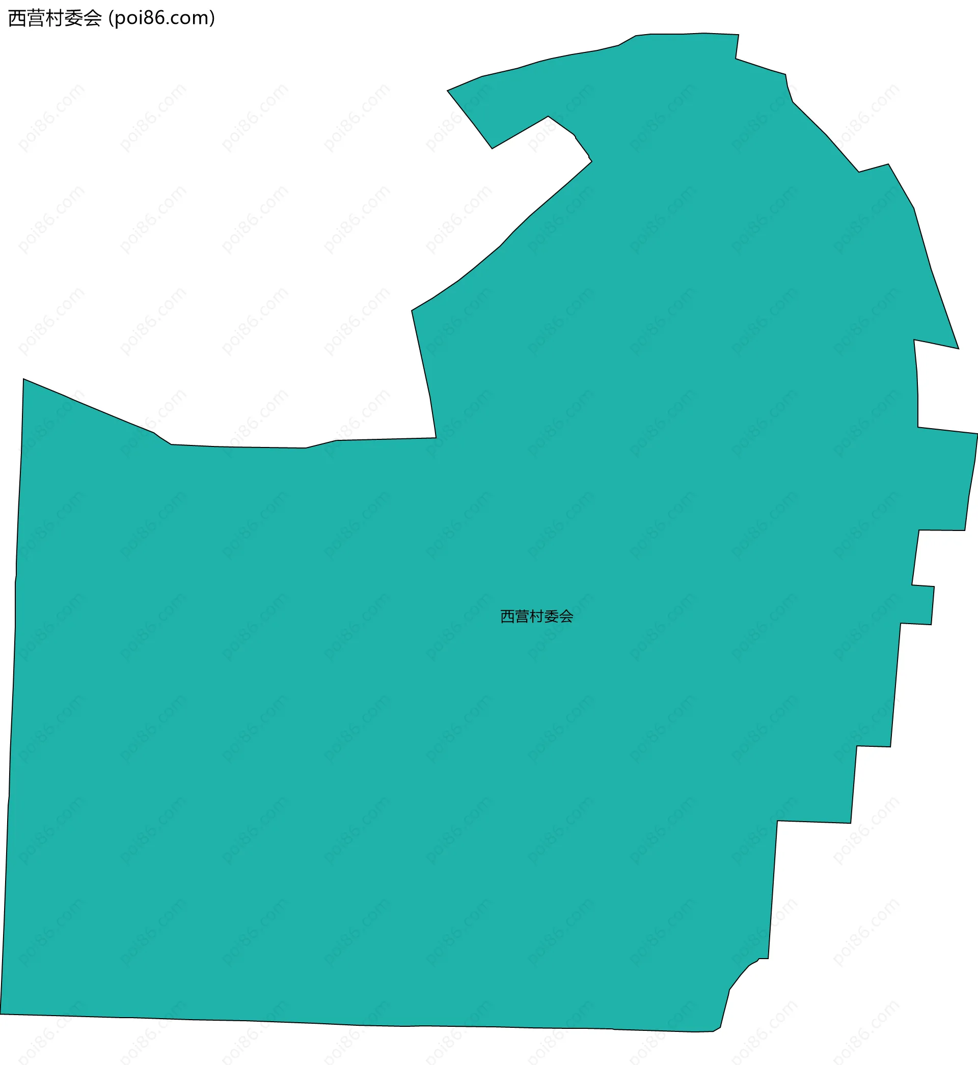 西营村委会边界地图