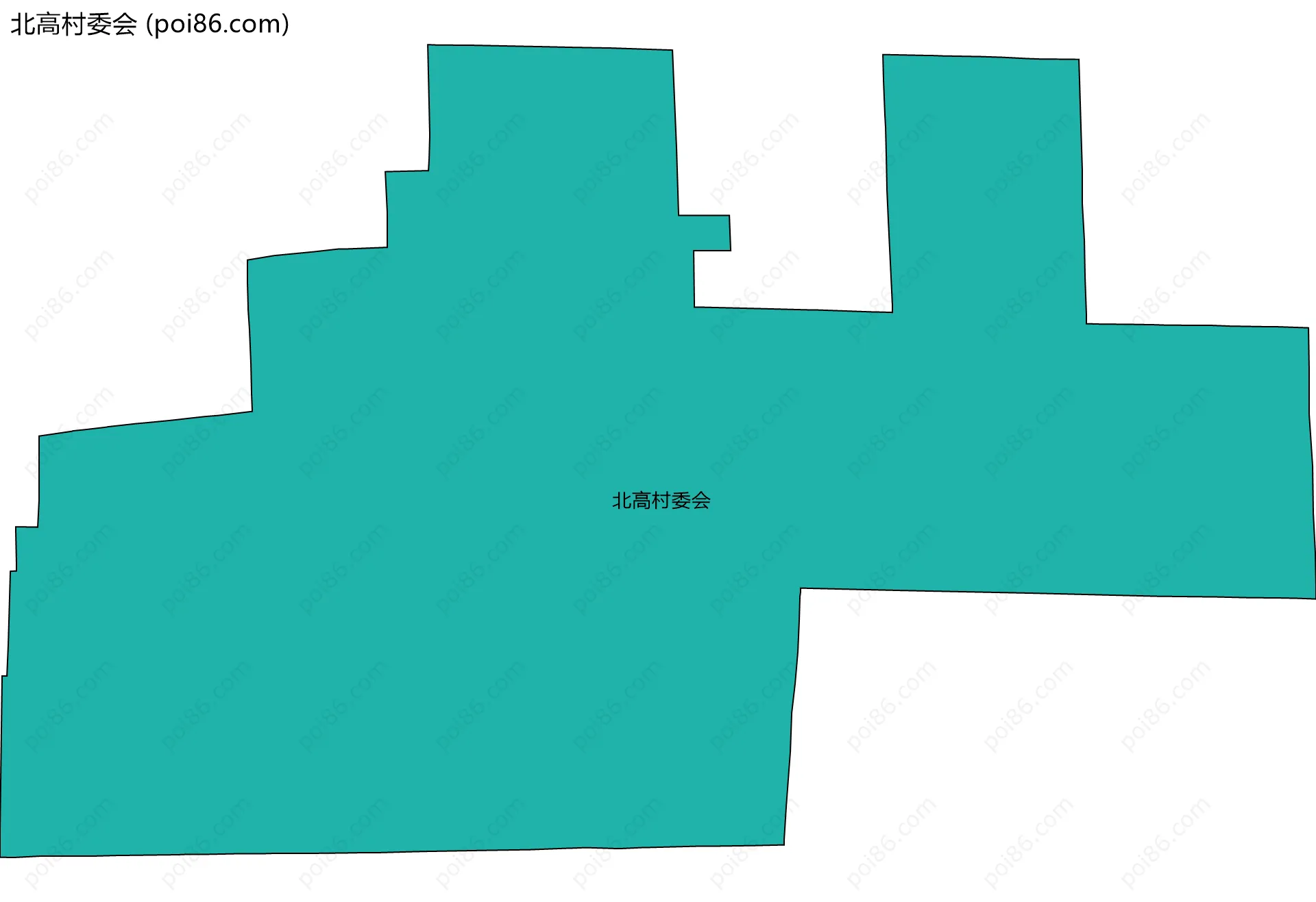 北高村委会边界地图