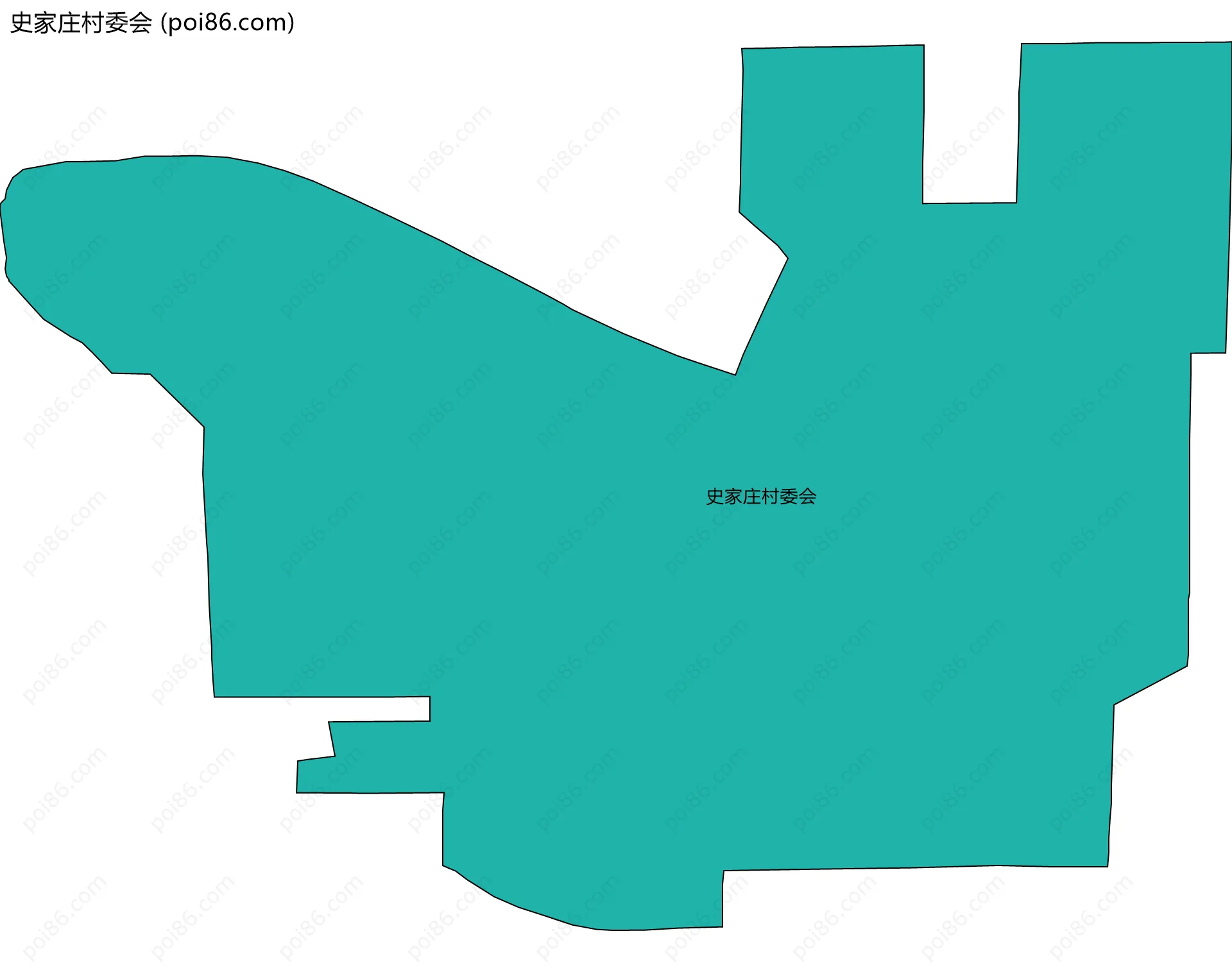 史家庄村委会边界地图