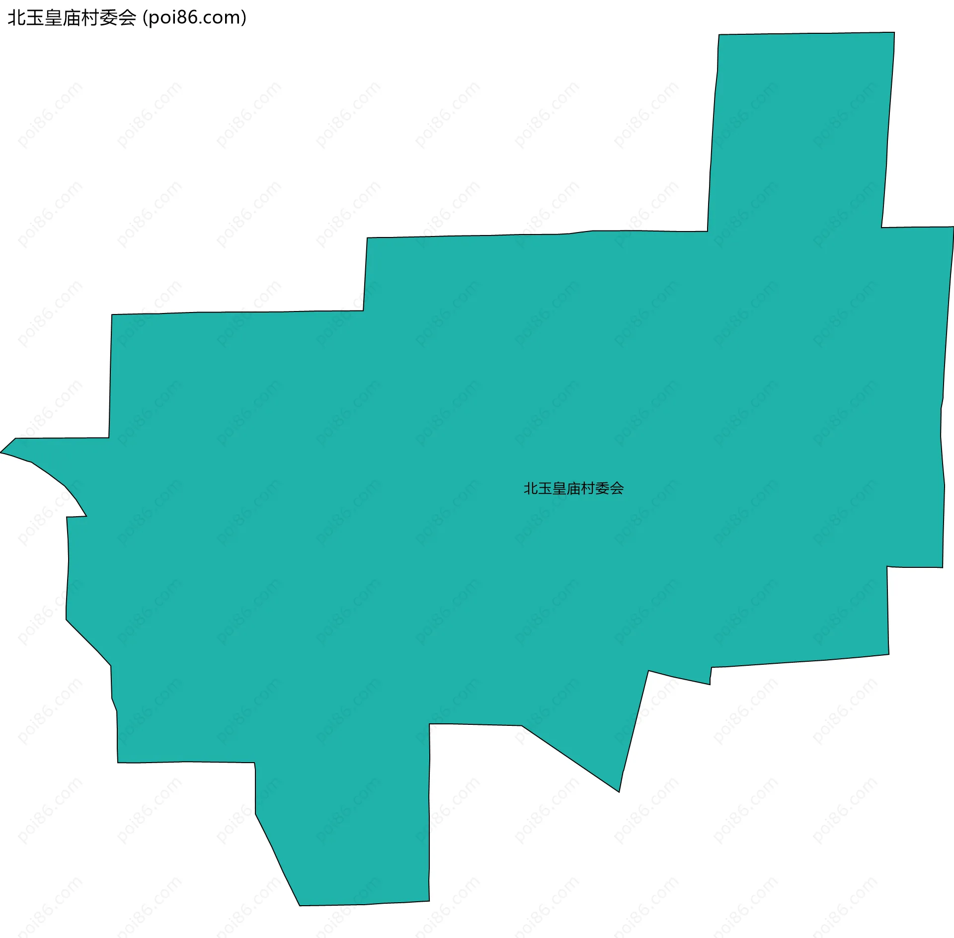 北玉皇庙村委会边界地图