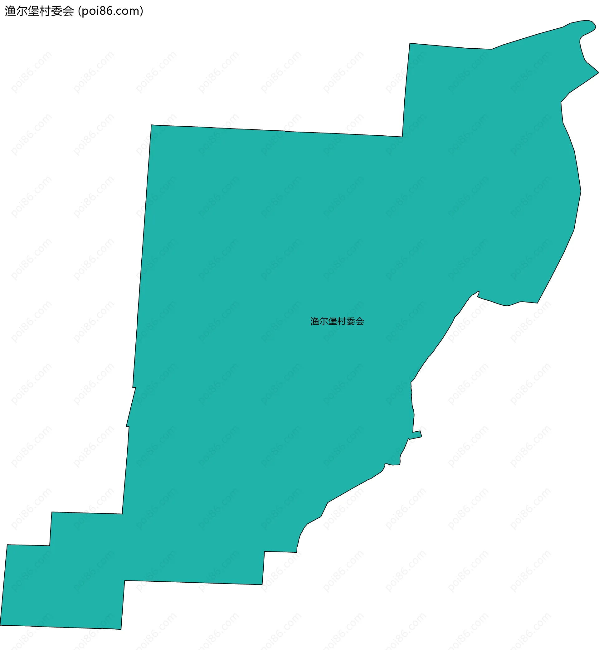 渔尔堡村委会边界地图