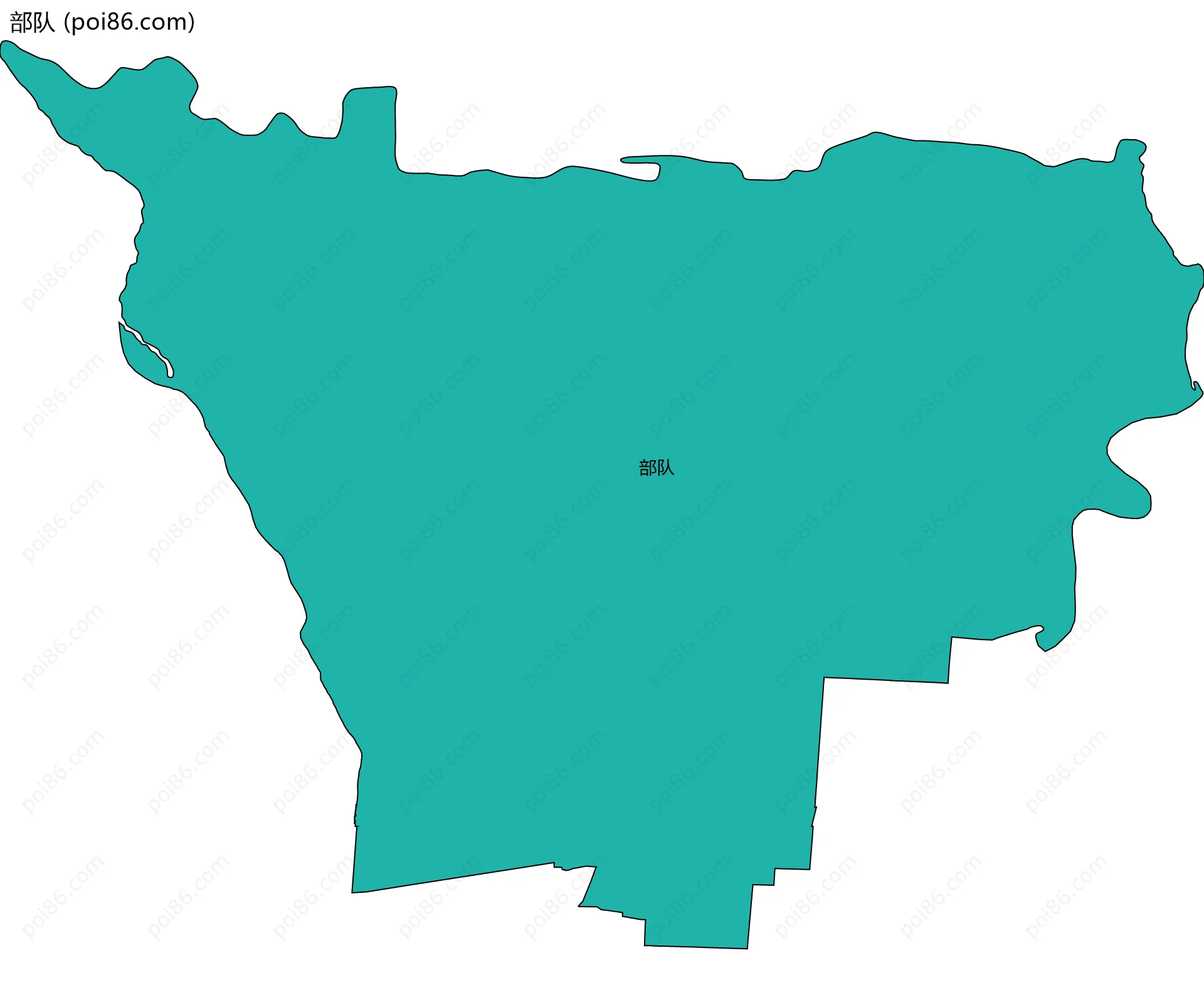 部队边界地图