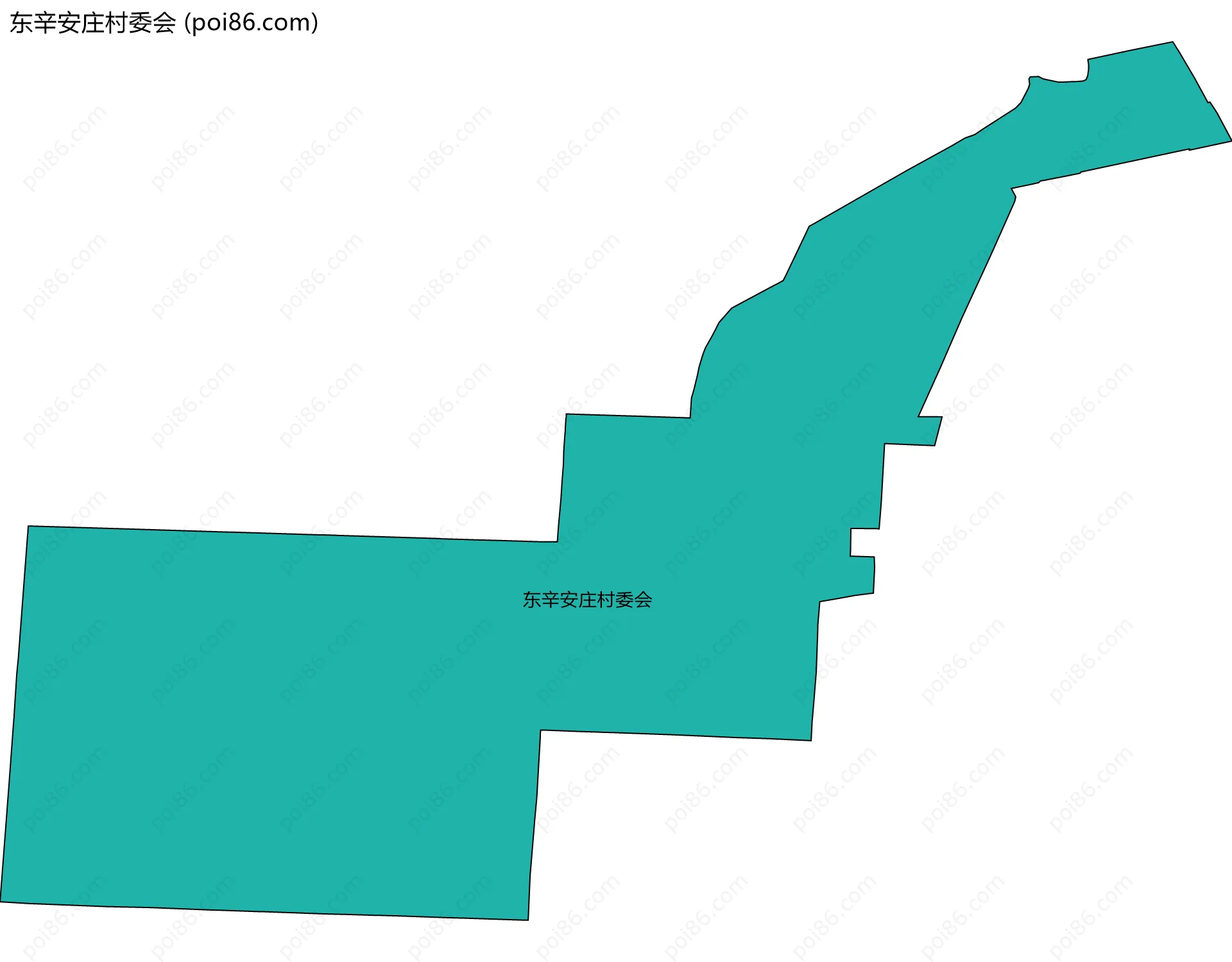 东辛安庄村委会边界地图