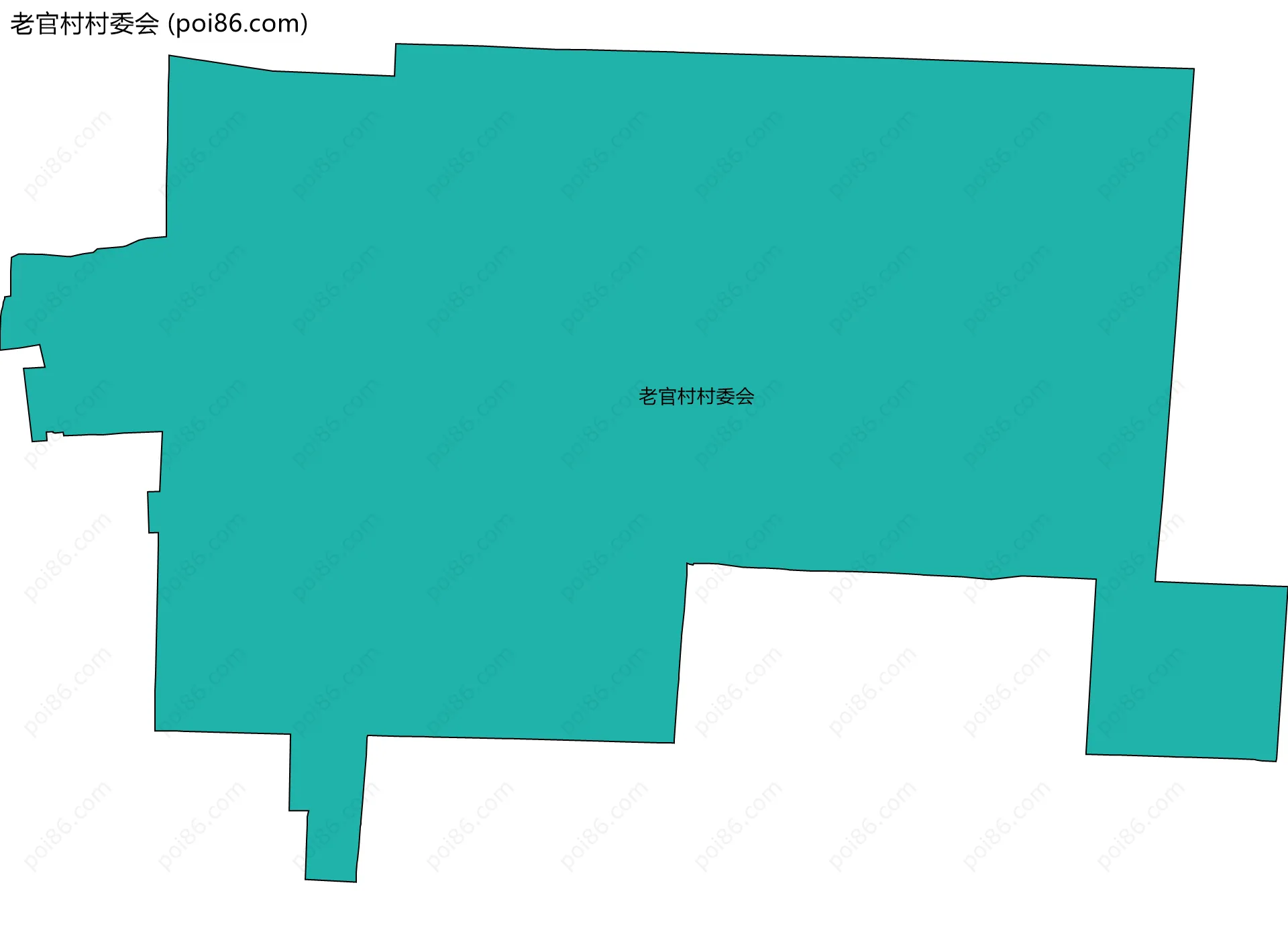 老官村村委会边界地图