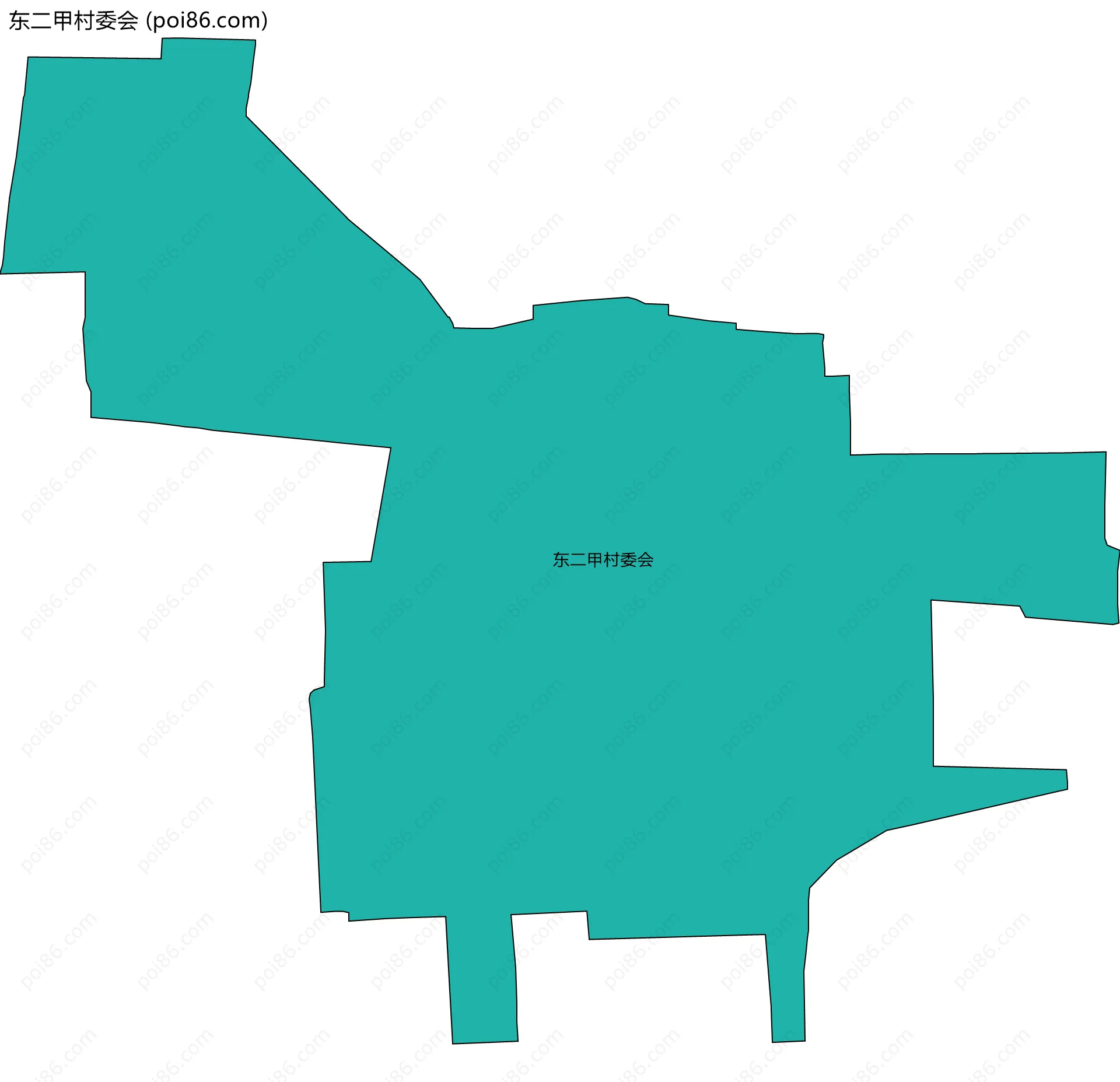 东二甲村委会边界地图