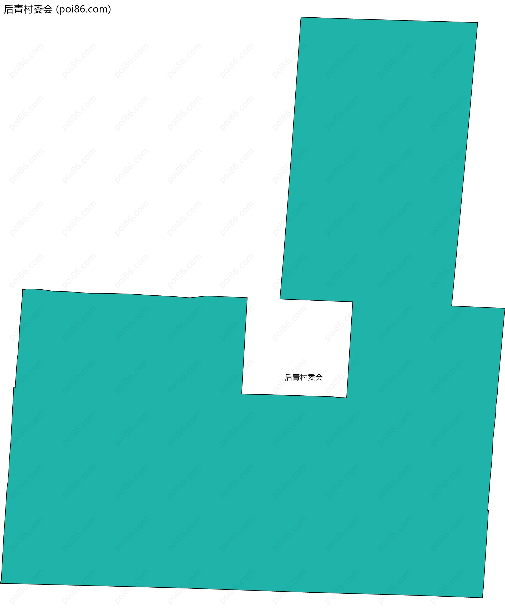 后青村委会边界地图