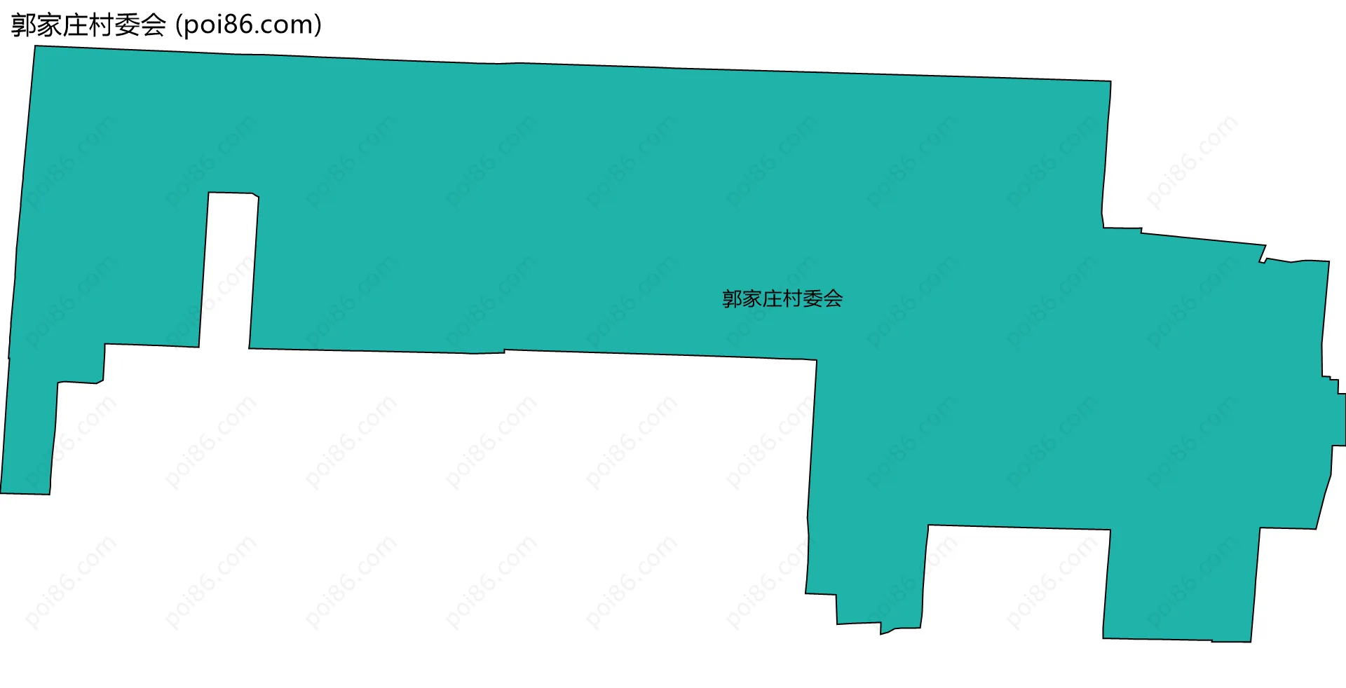郭家庄村委会边界地图