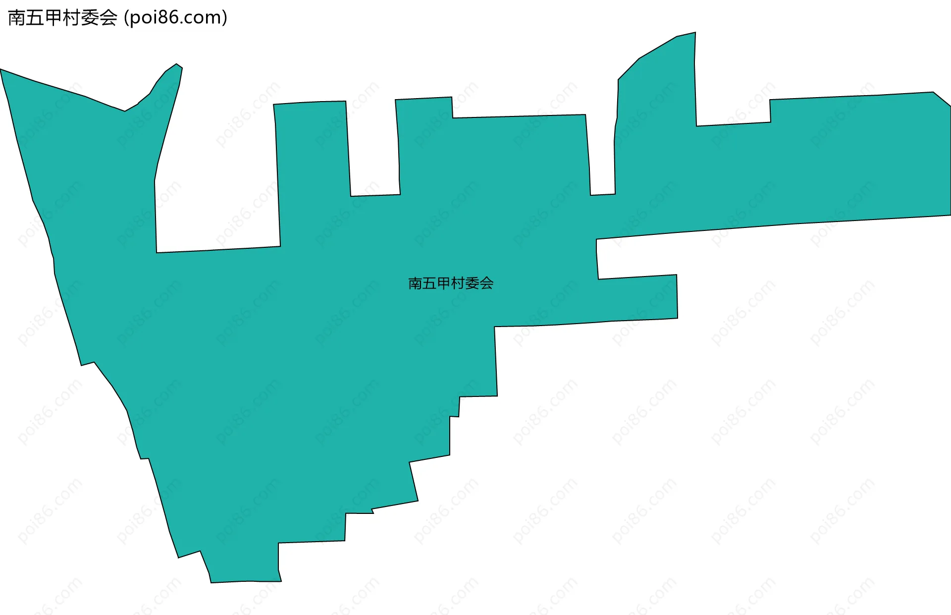 南五甲村委会边界地图