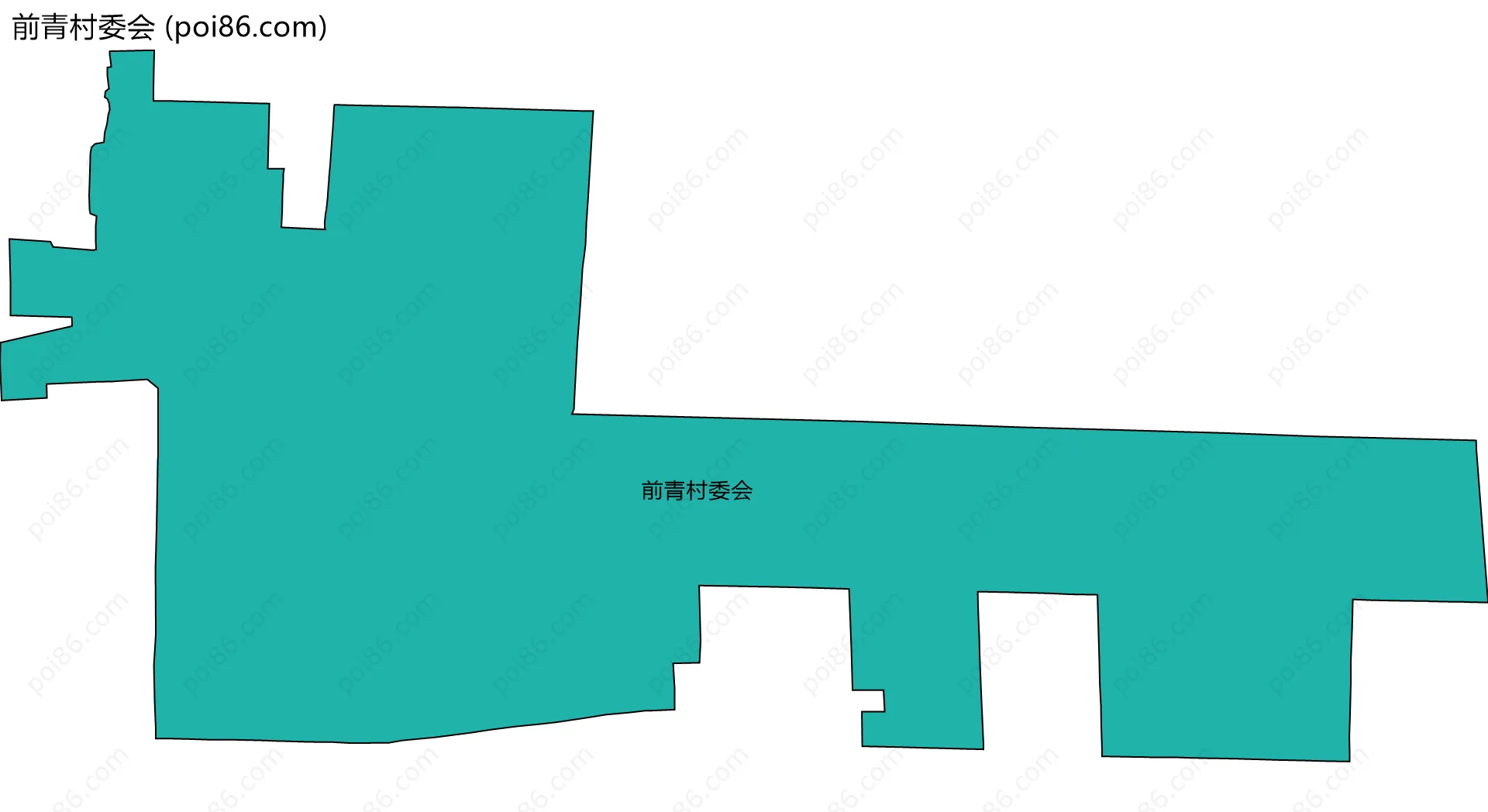 前青村委会边界地图