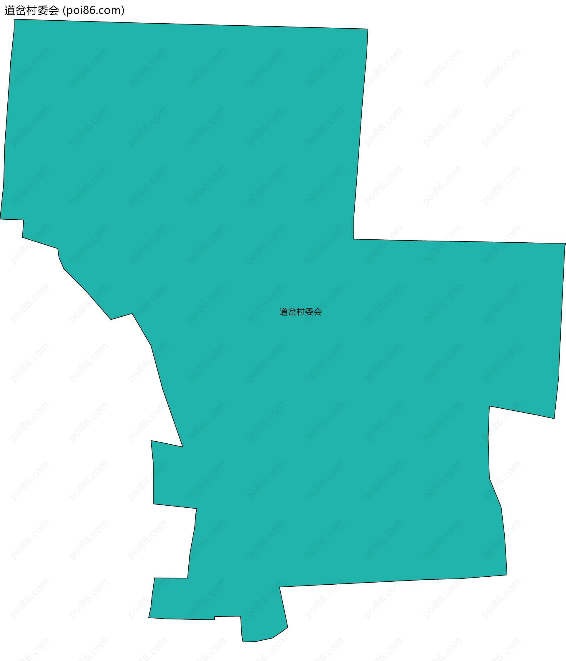 道岔村委会边界地图