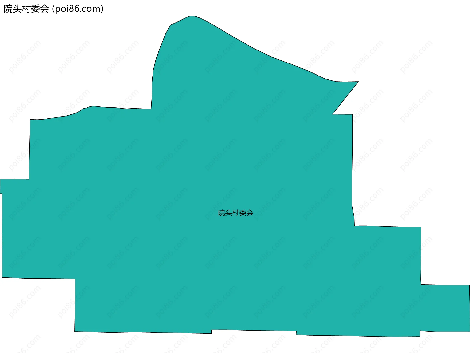 院头村委会边界地图