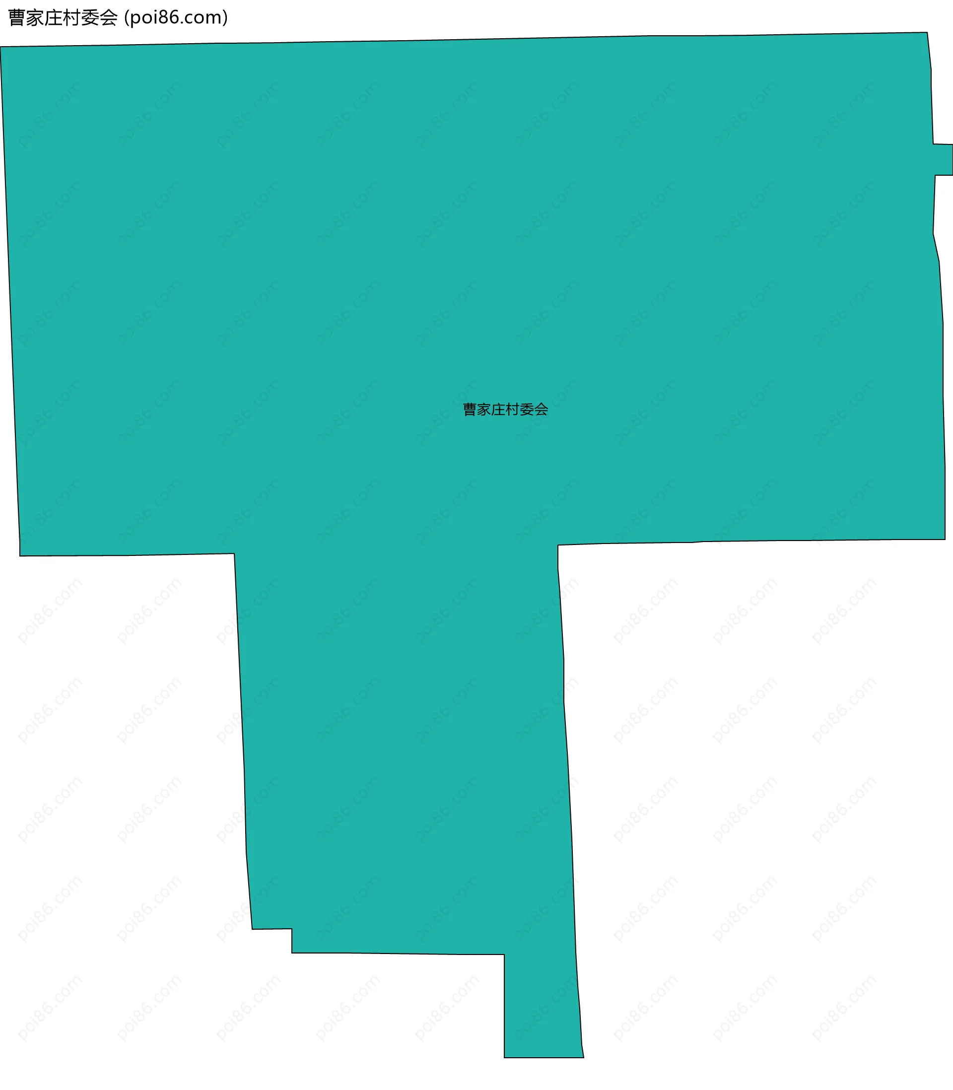 曹家庄村委会边界地图