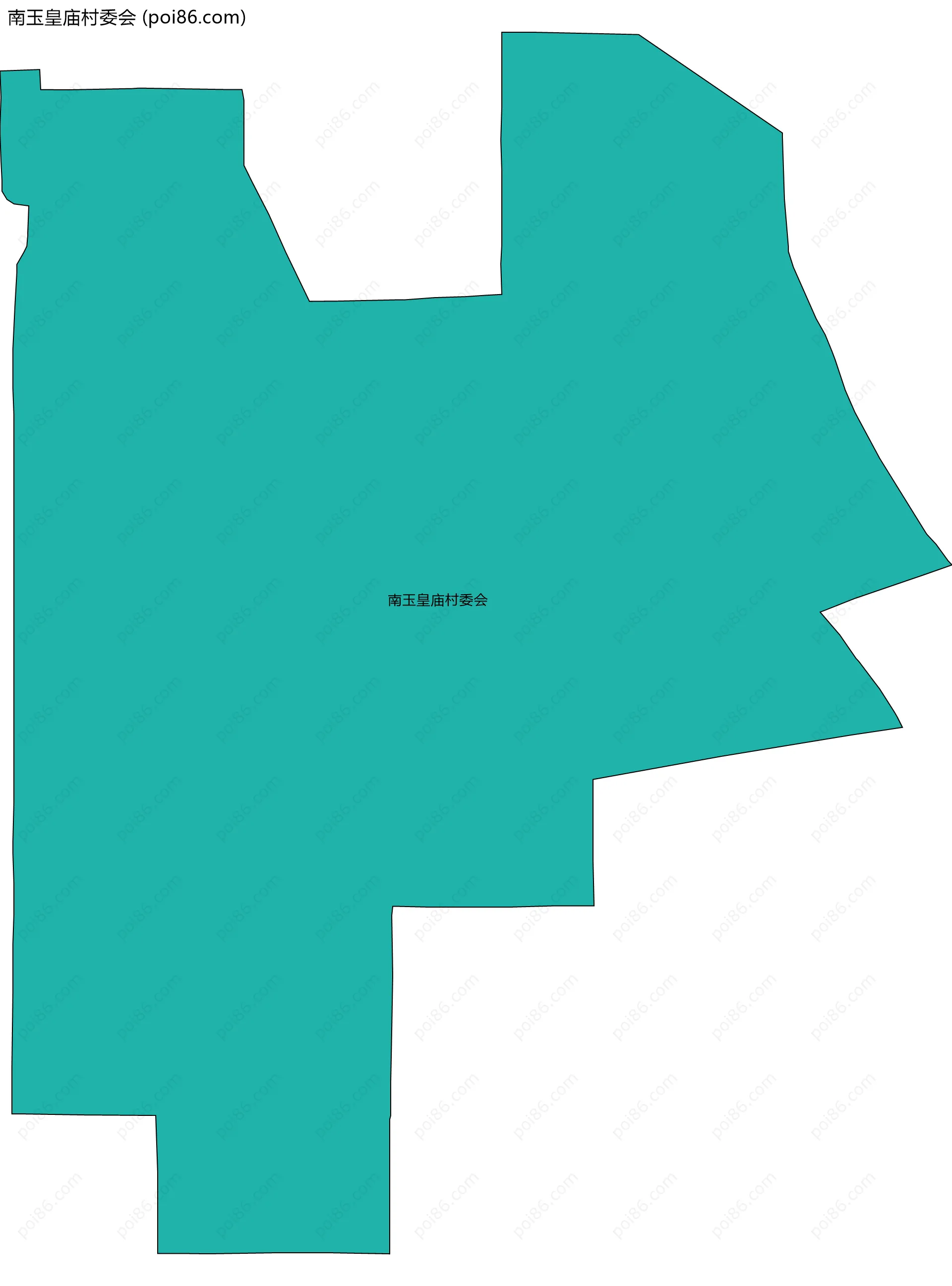 南玉皇庙村委会边界地图