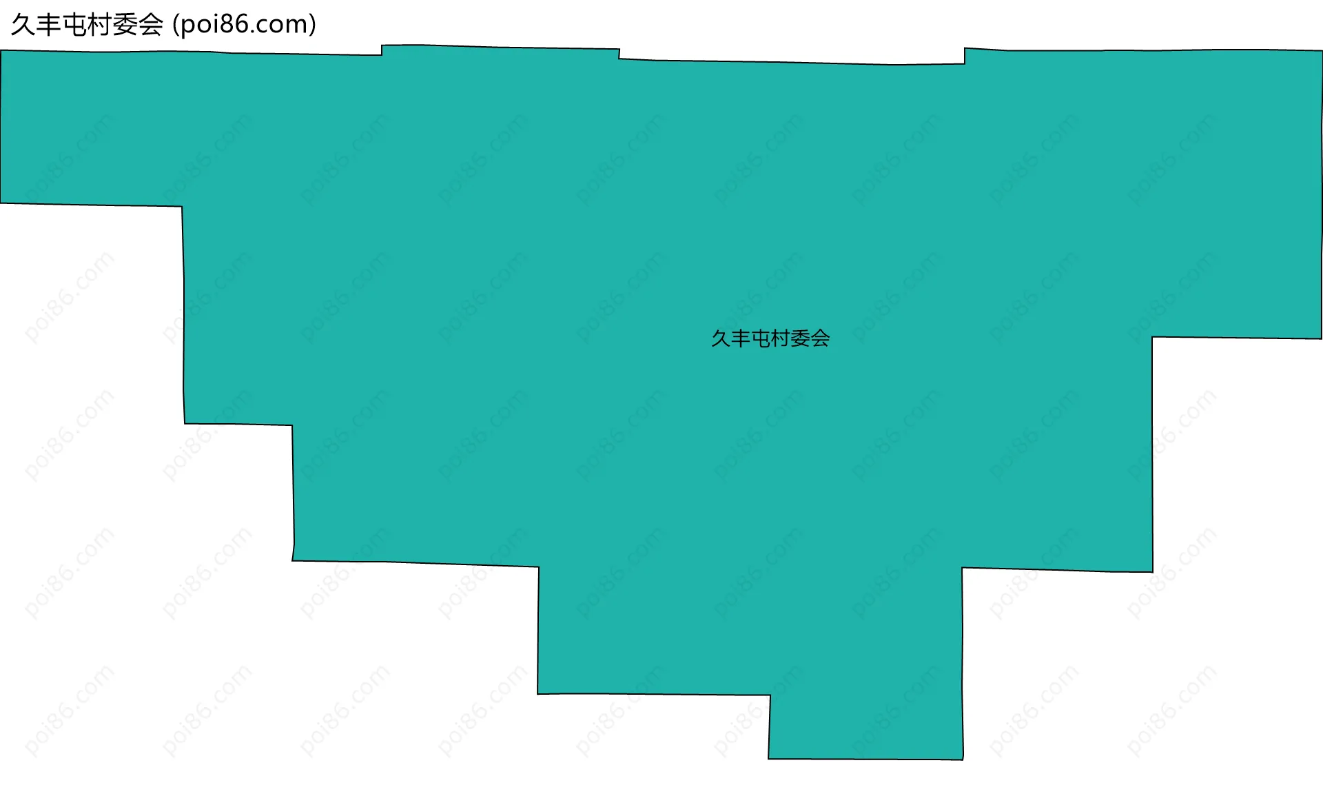 久丰屯村委会边界地图